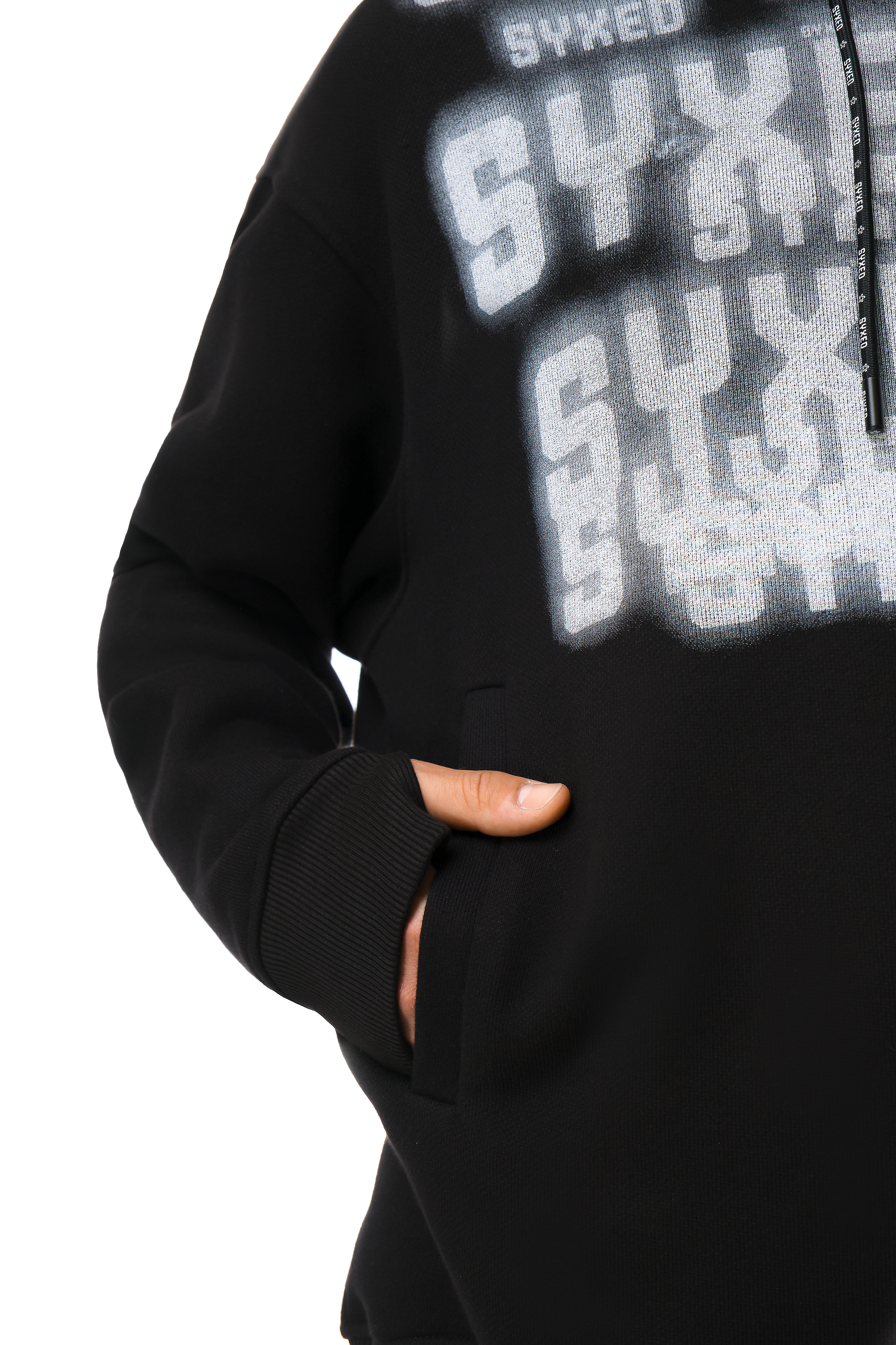 Lightning Hoodie Black Mist