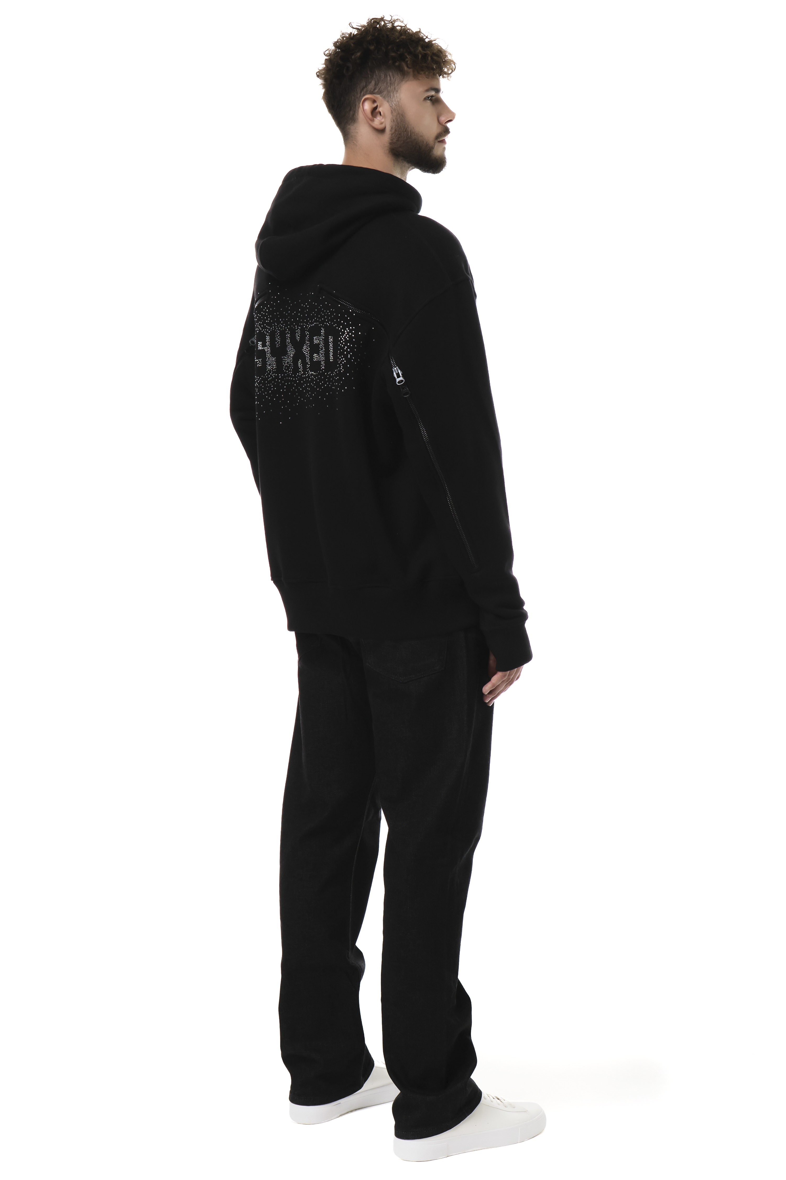 Lightning Hoodie White Gems