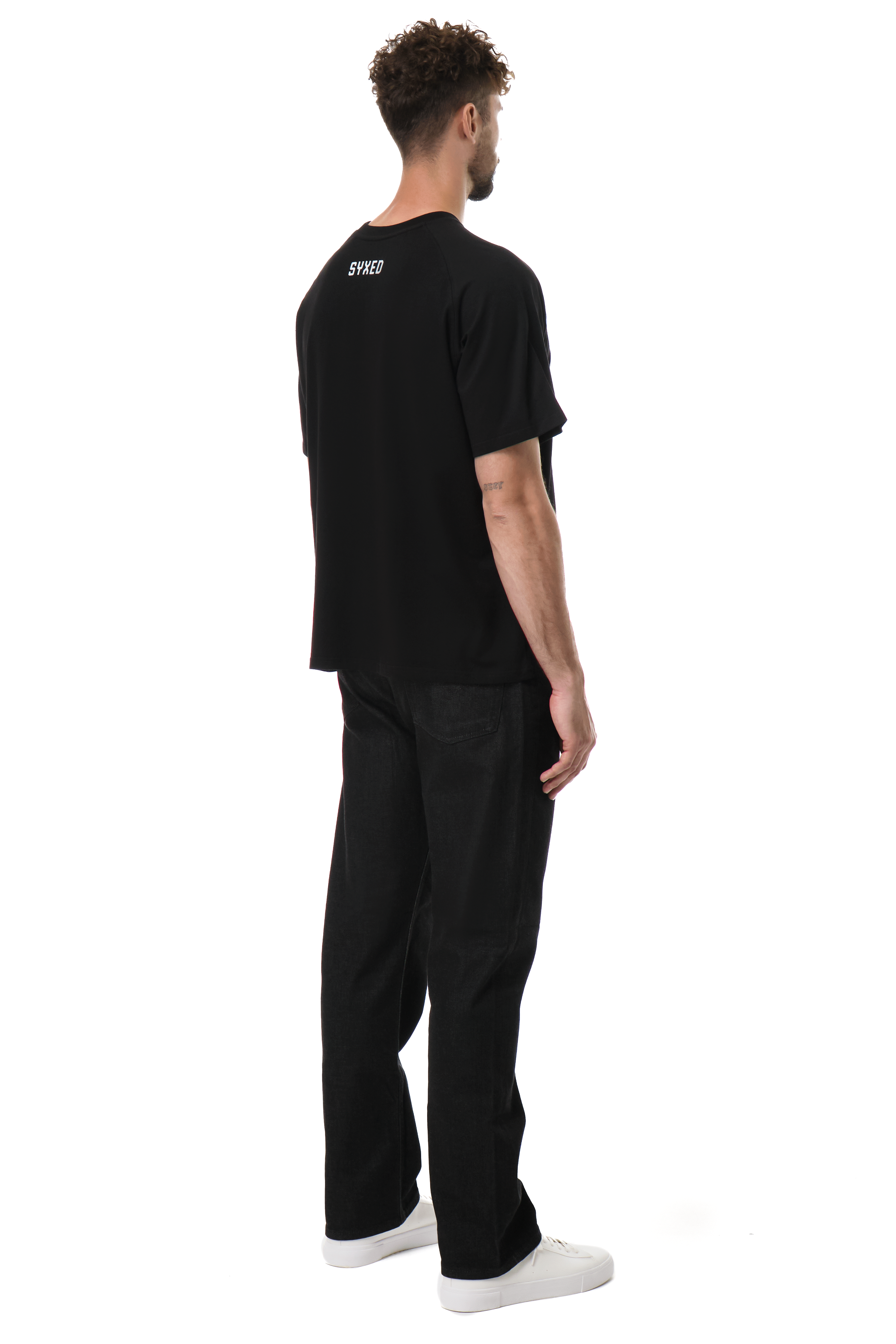 Signature Style Black T-shirt With Red Patch