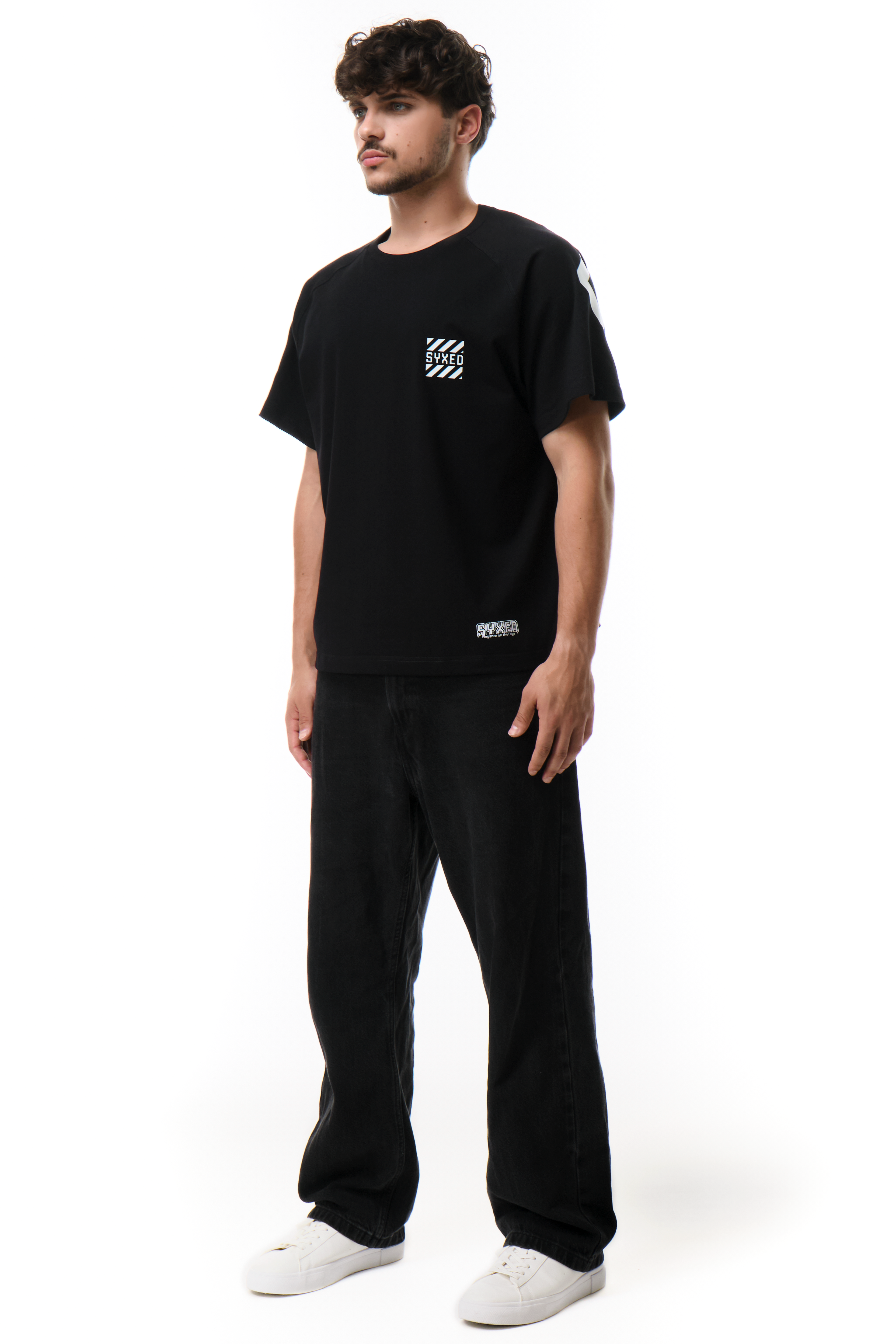 Spintext T-Shirt Black