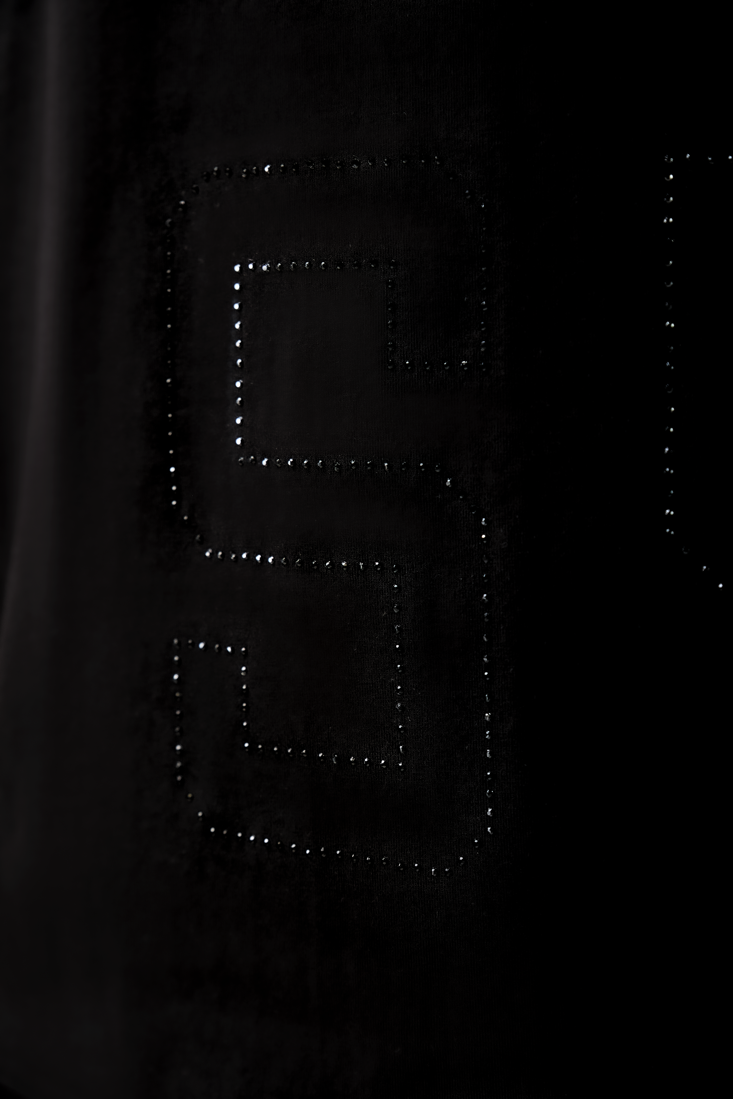 Glitz T-Shirt Black with Black gems