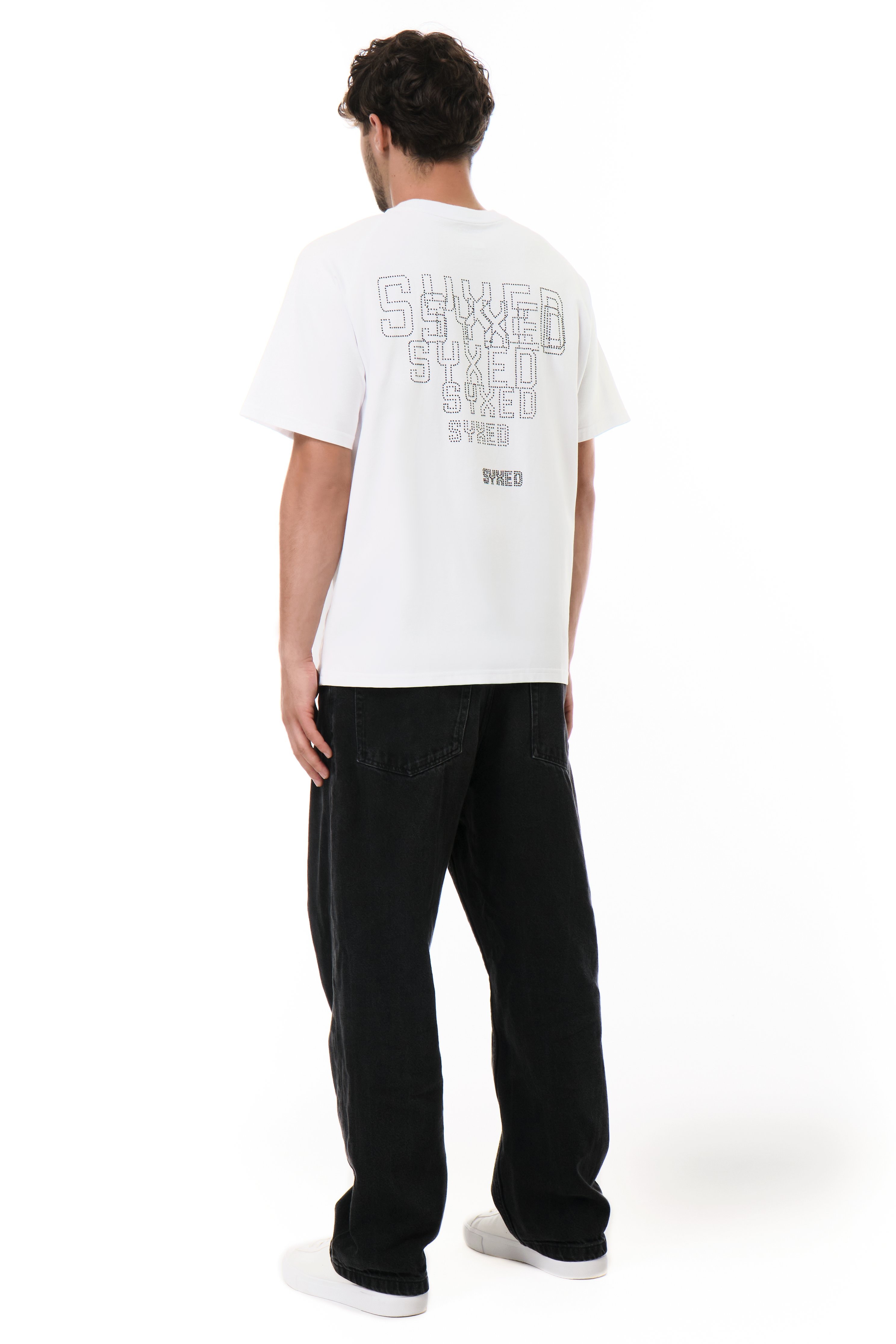 Astra T-Shirt White with Black gems