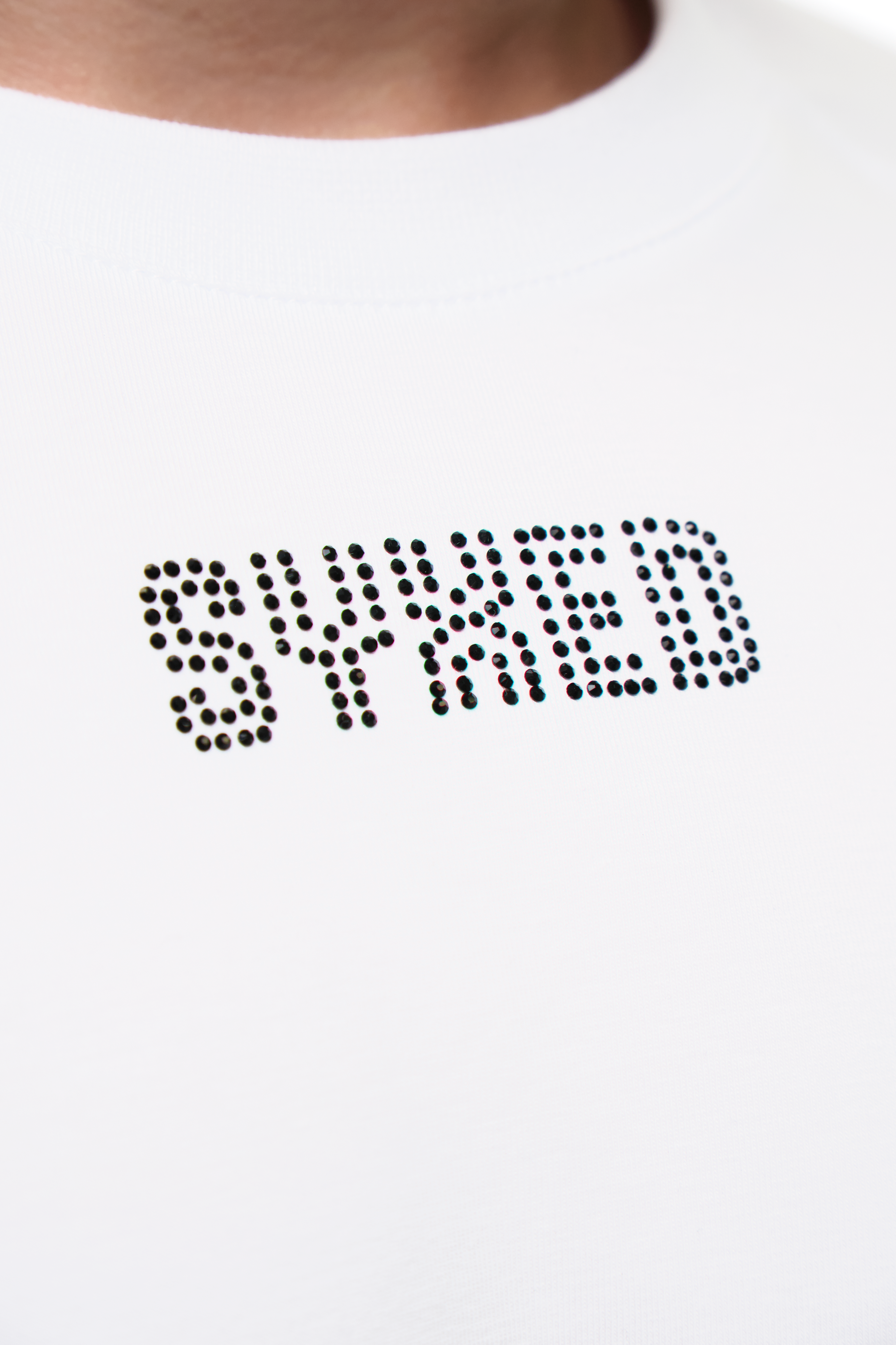 Astra T-Shirt White with Black gems