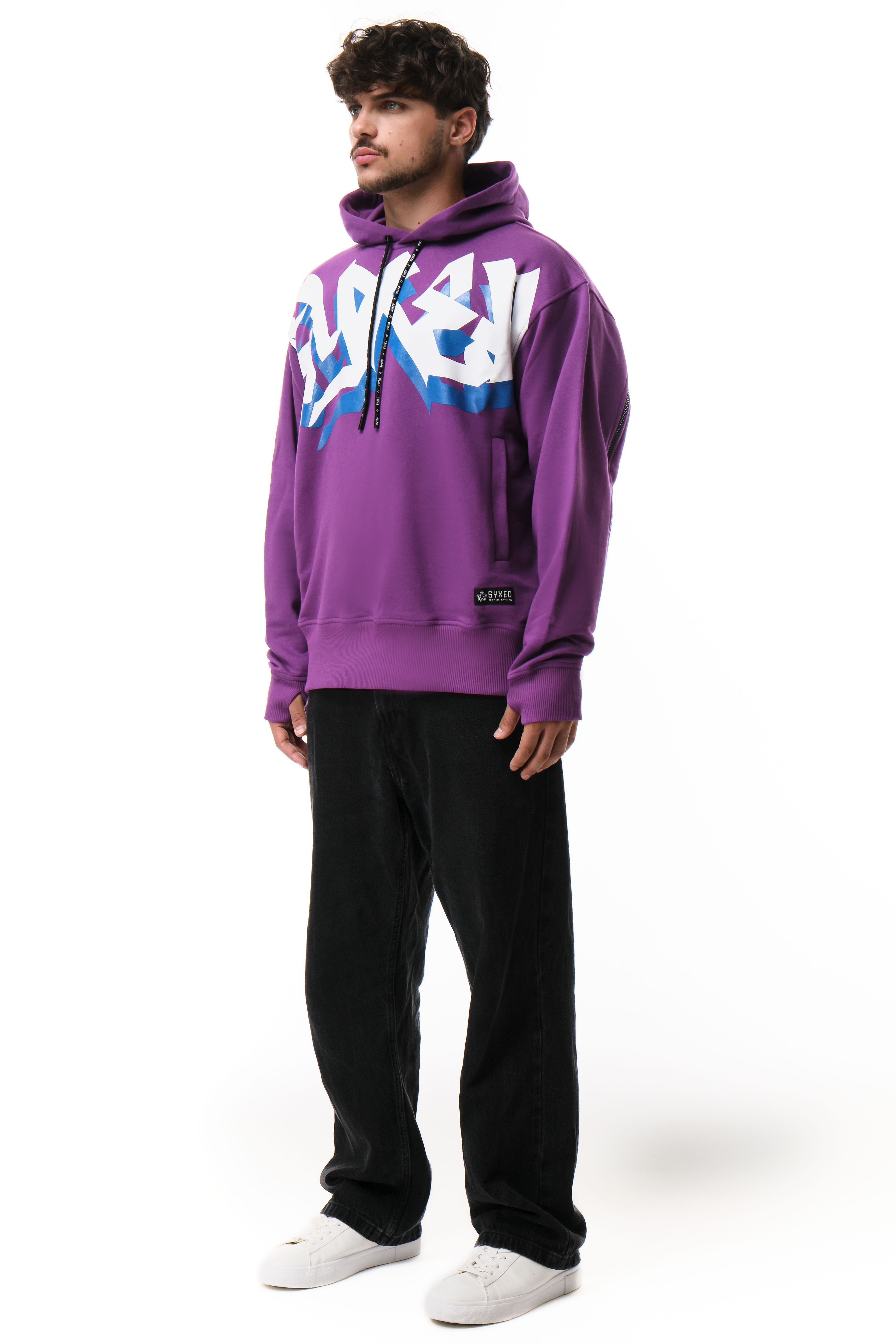 Lightning Hoodie Purple Signature Style