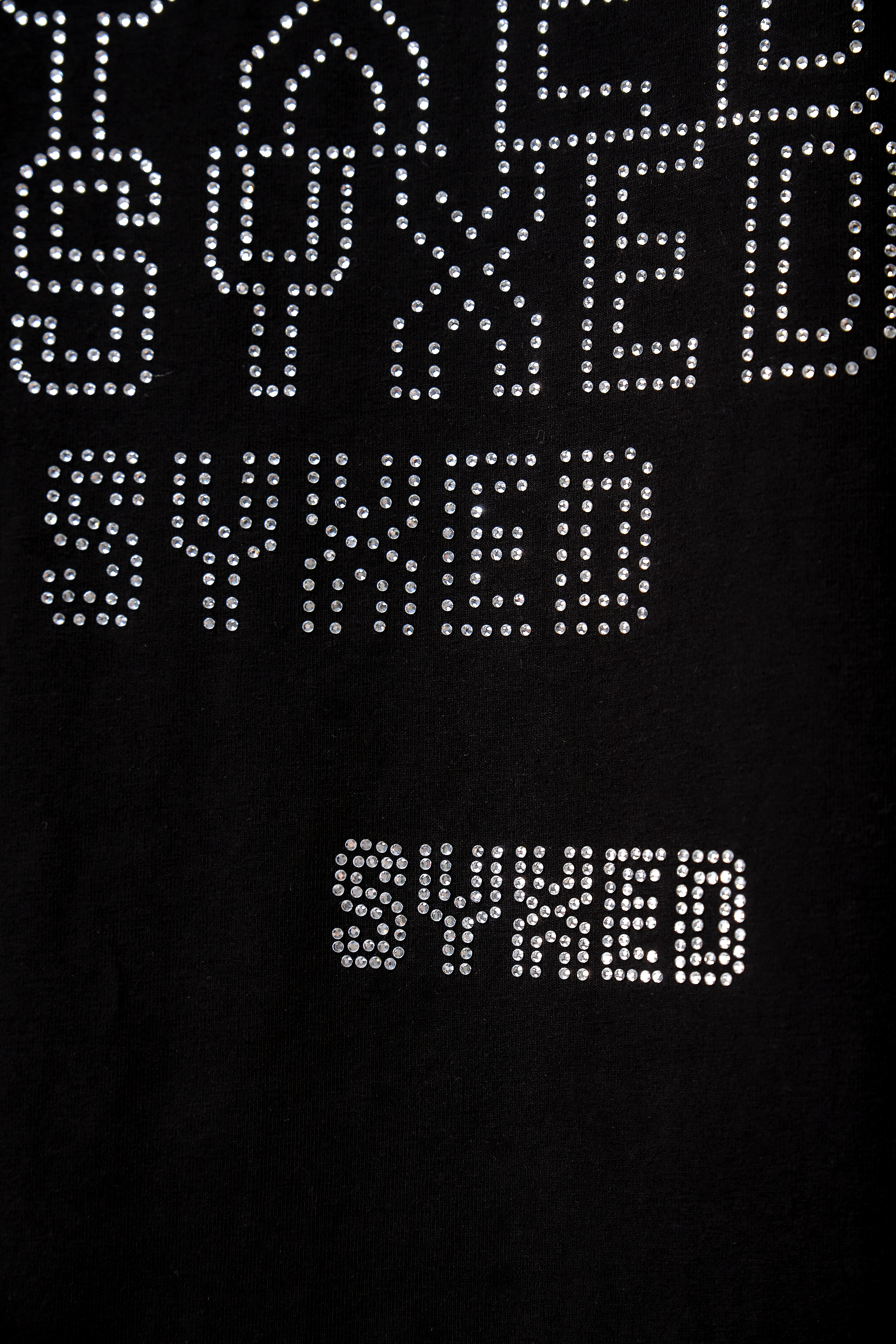 Astra T-Shirt Black with White gems