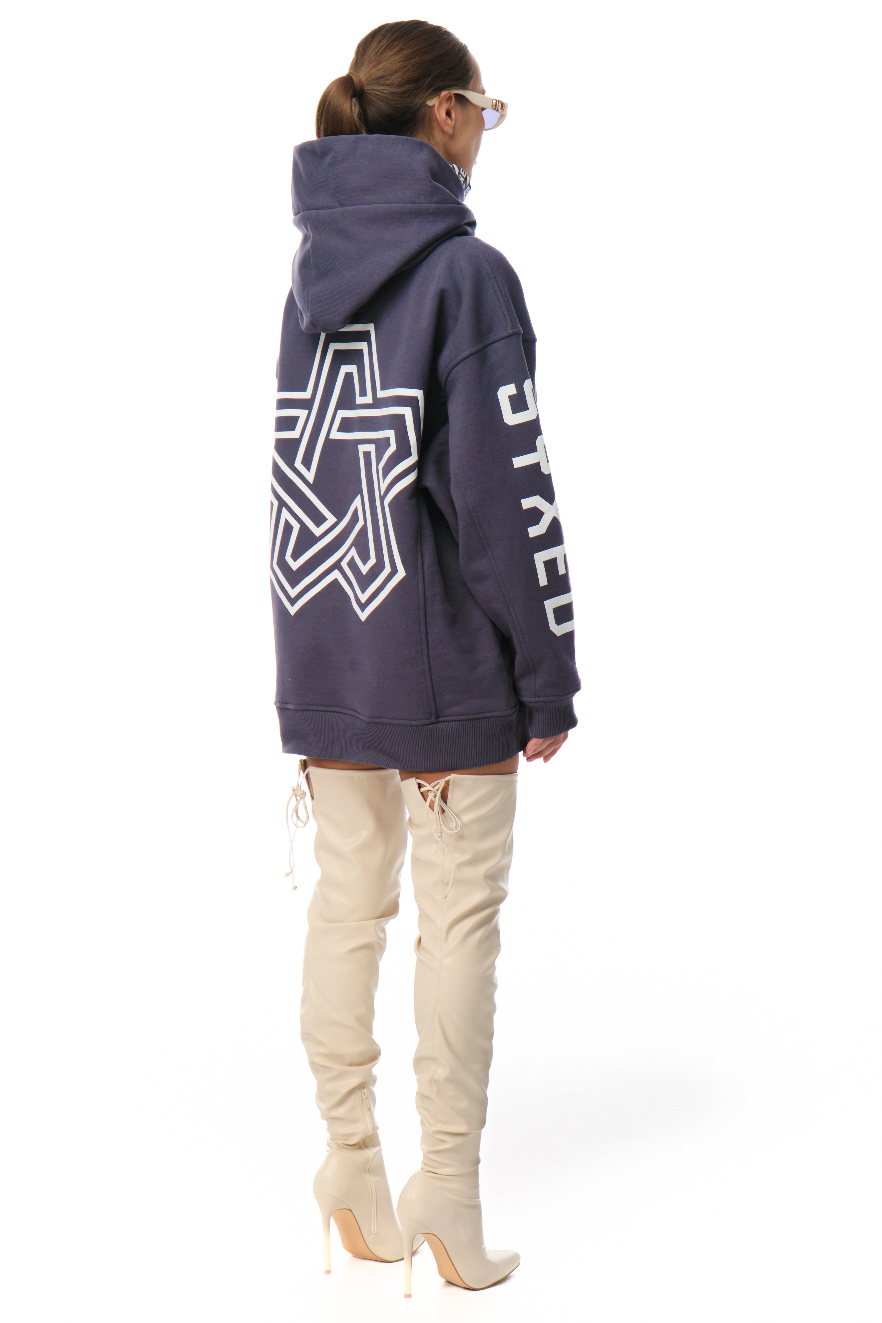 Restrict Arc Grey Hoodie Star