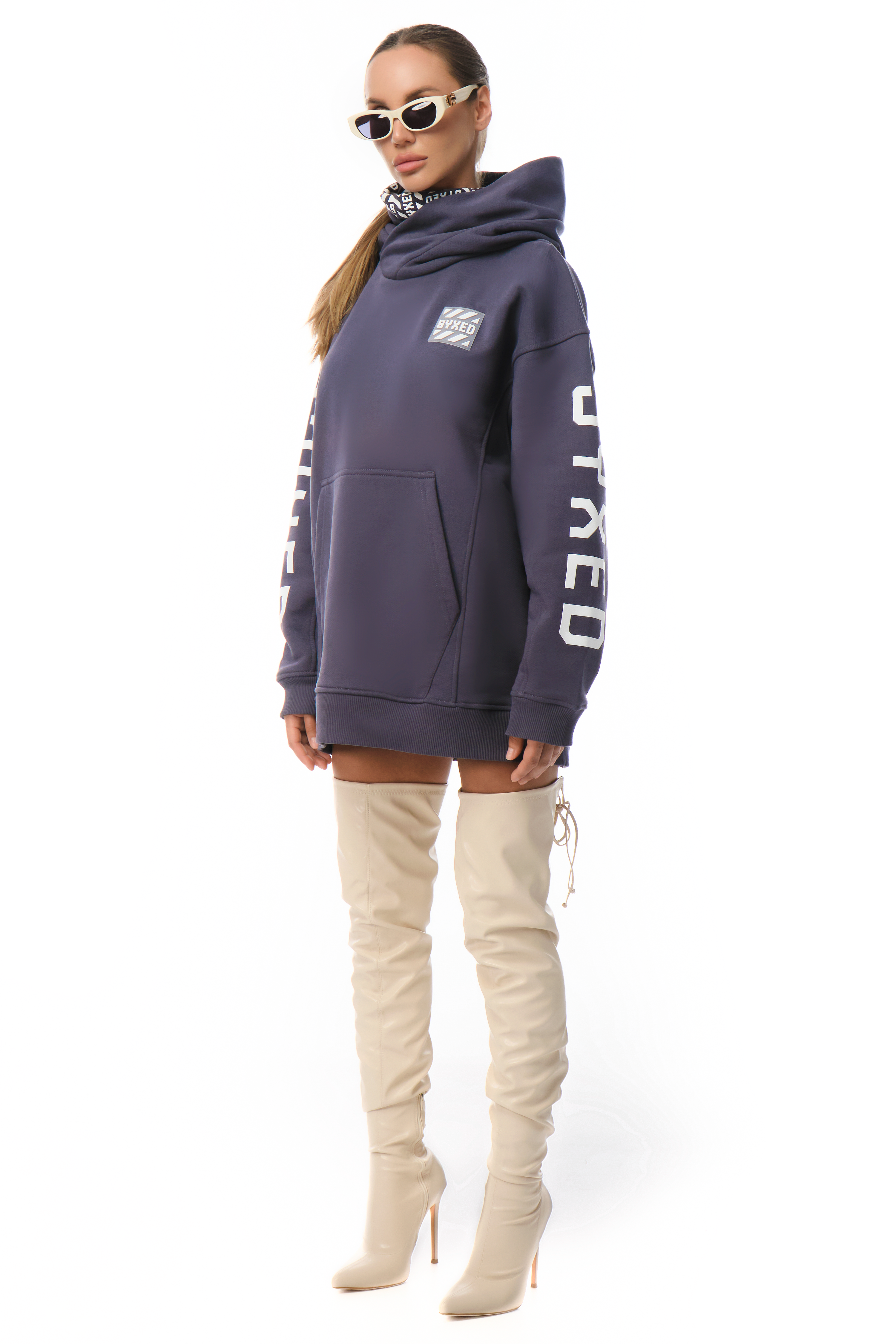 Restrict Arc Grey Hoodie Star