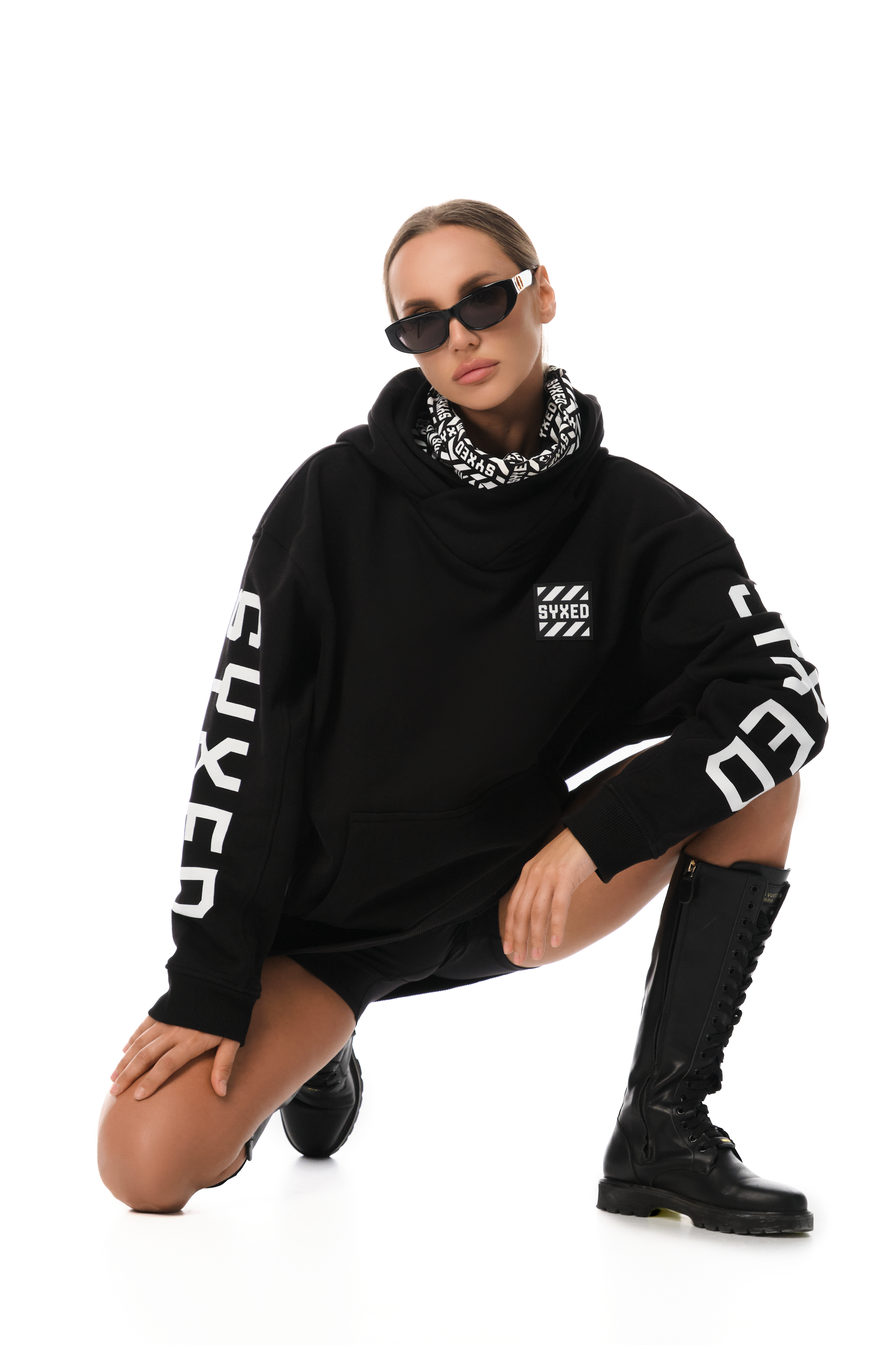 Restrict Arc Black Hoodie Star