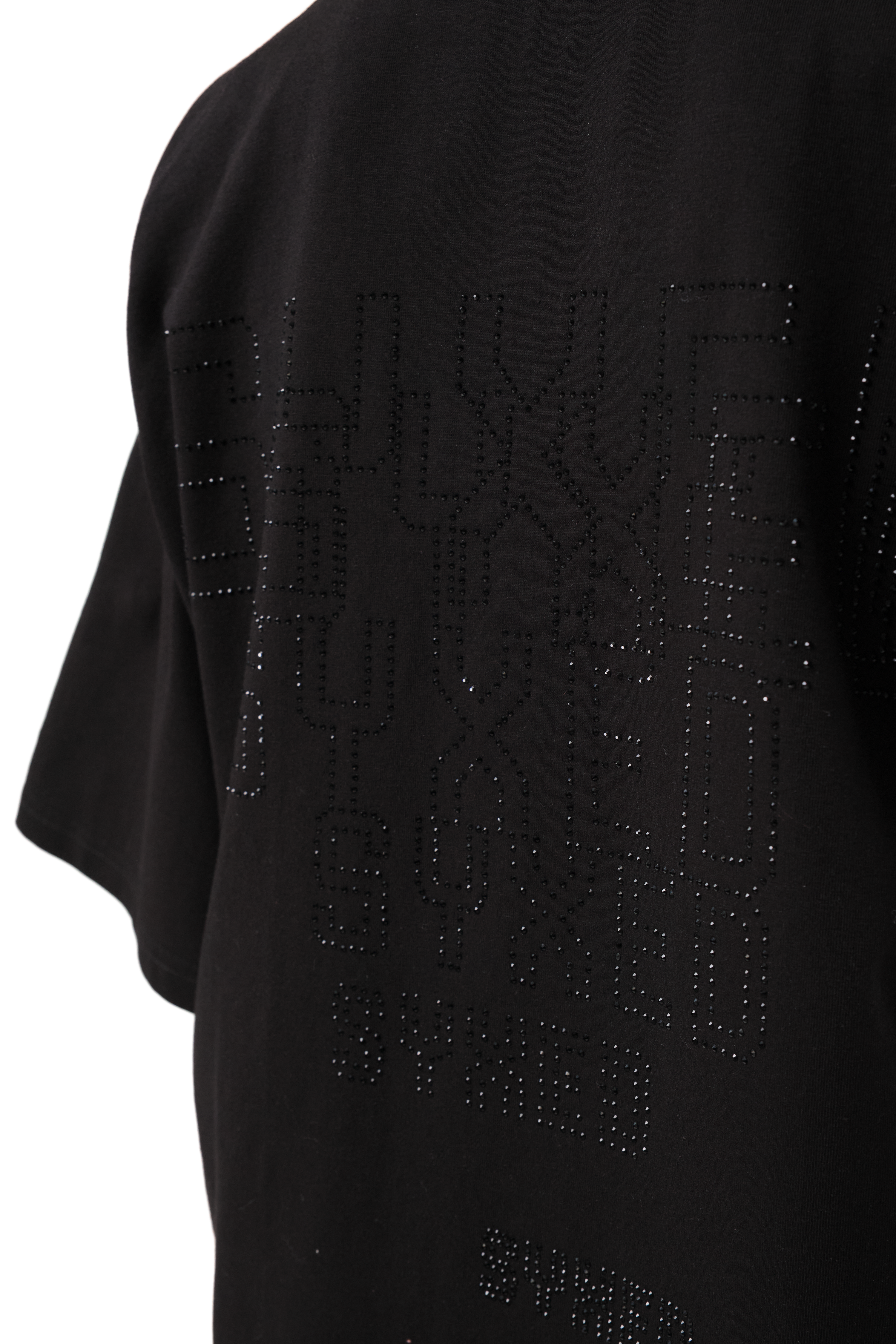 T-Shirt Astra Black with Black gems
