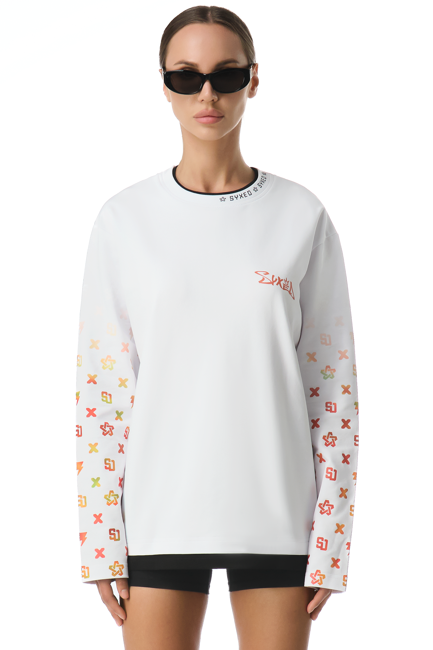 Longsleeve Firehunter White Fire Star