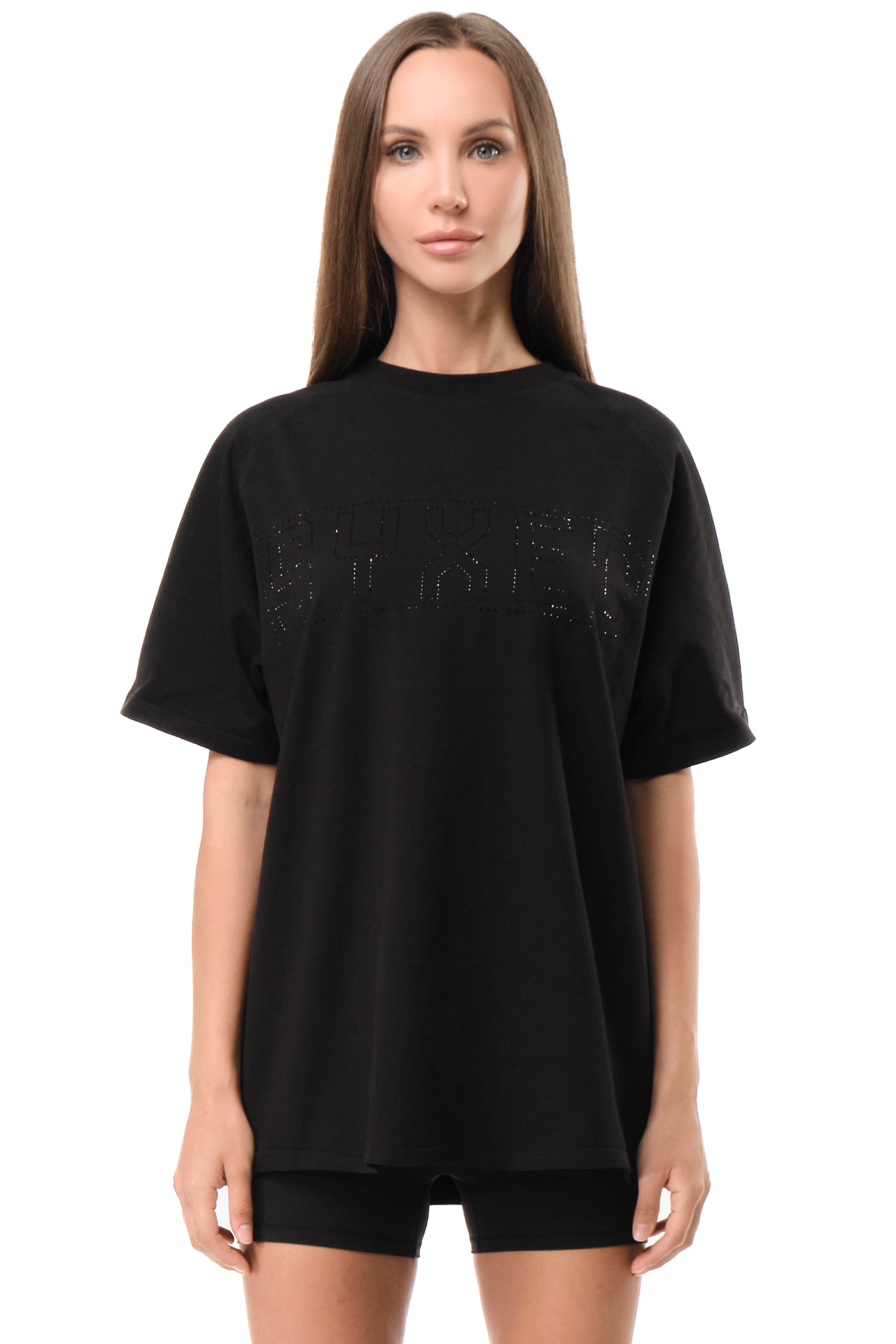 T-Shirt Dazzle Black with Black gems
