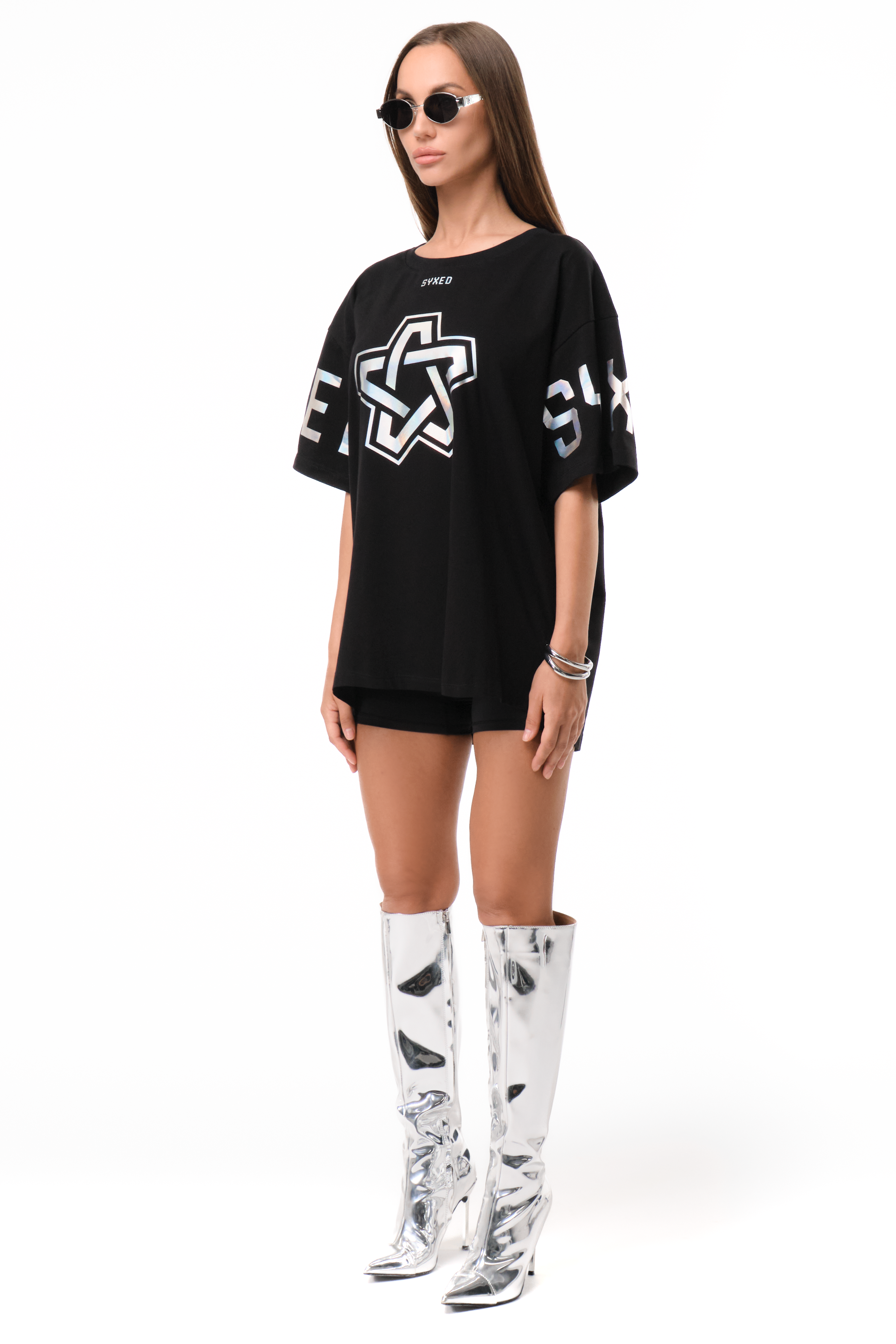 T-Shirt Holo Foil Black&White