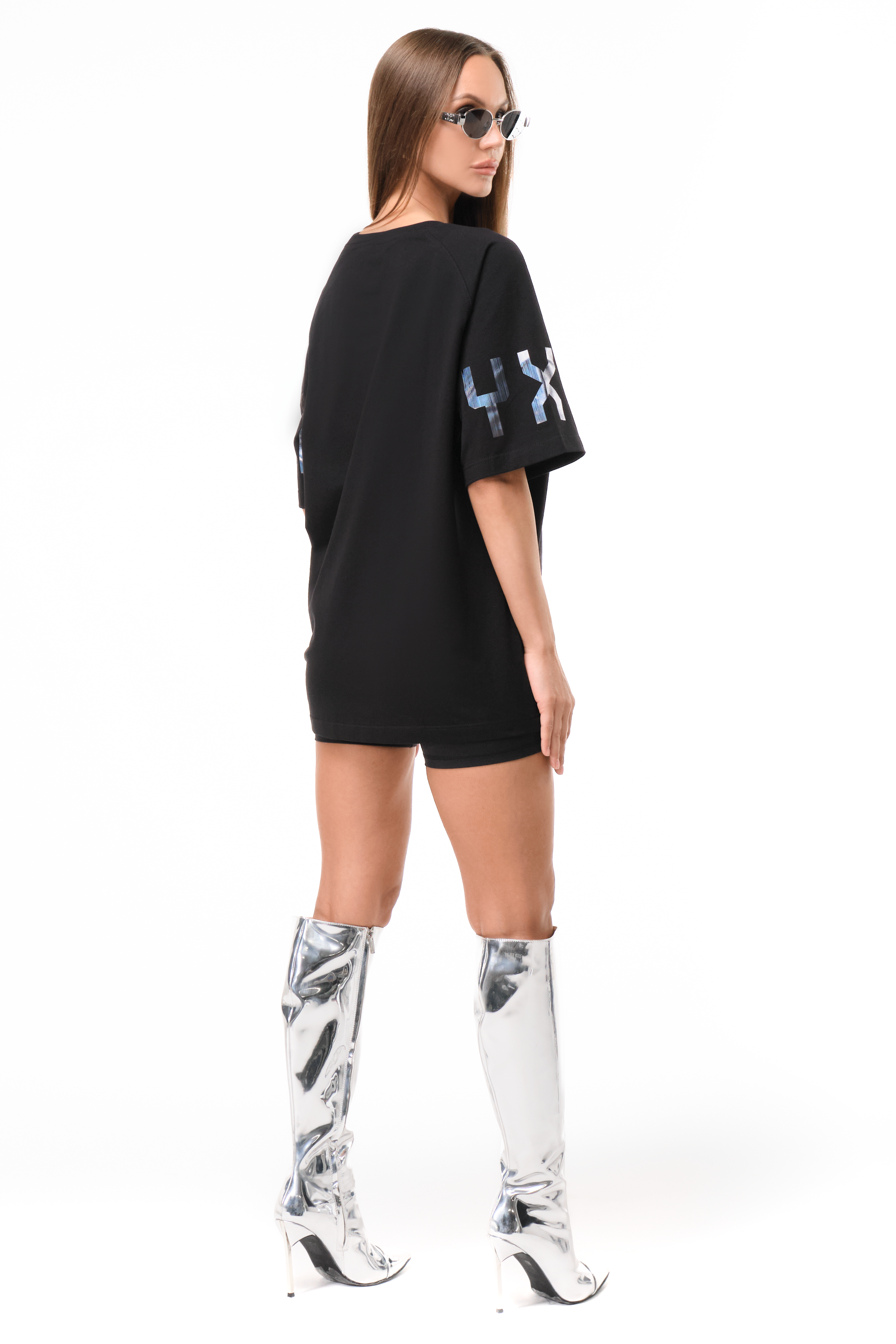 T-Shirt Holo Foil Black&Black