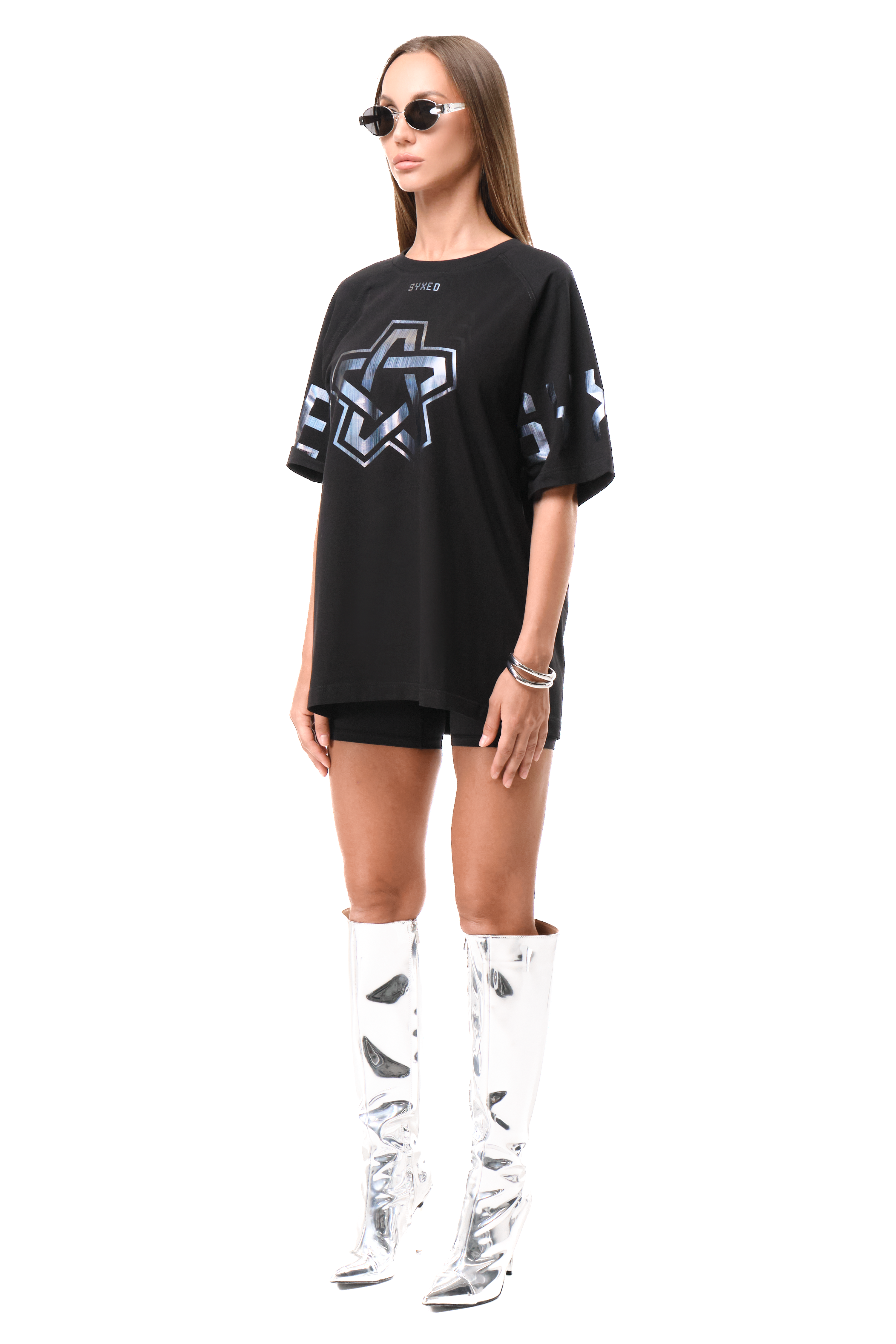 T-Shirt Holo Foil Black&Black