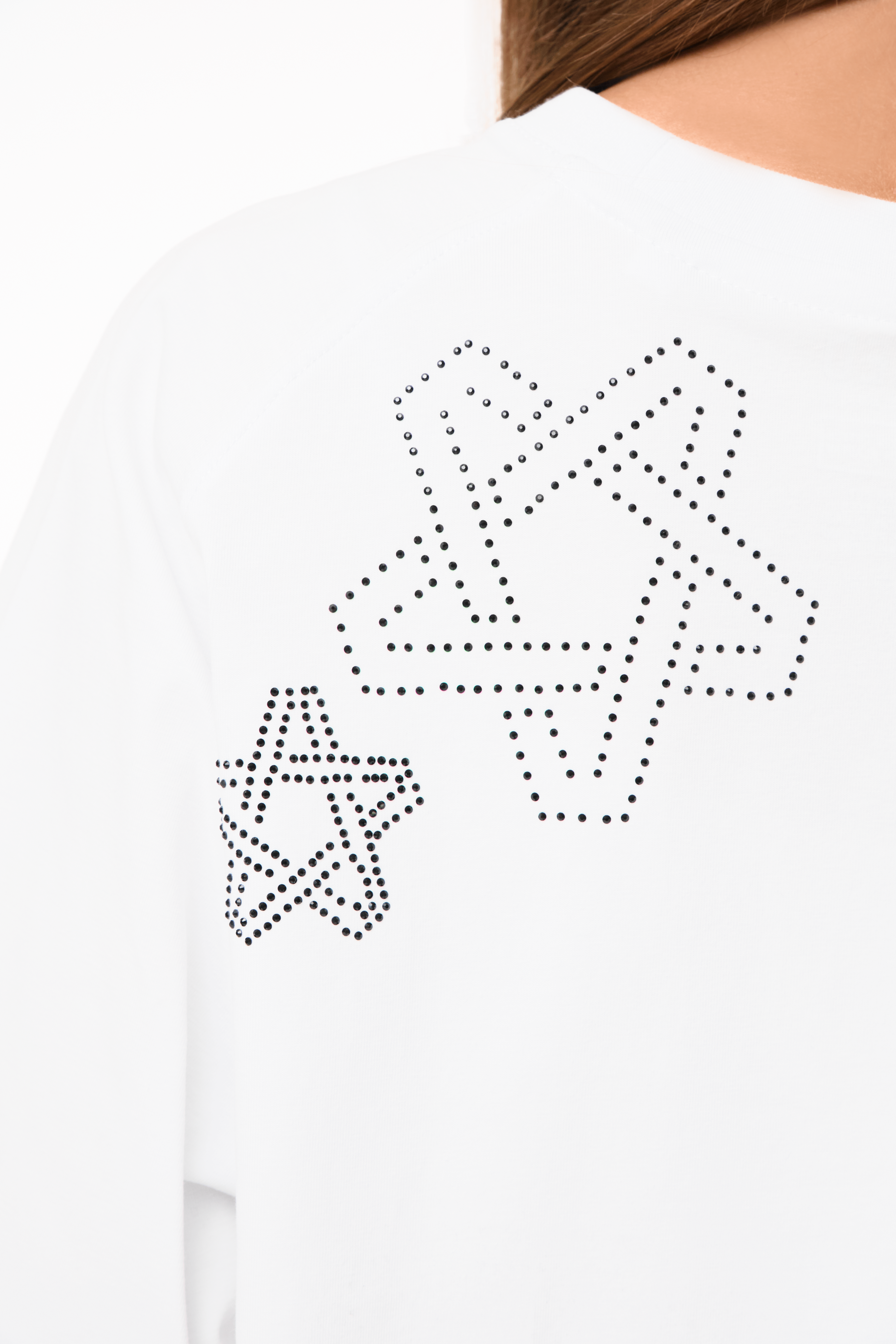T-Shirt Dazzle White with Black gems