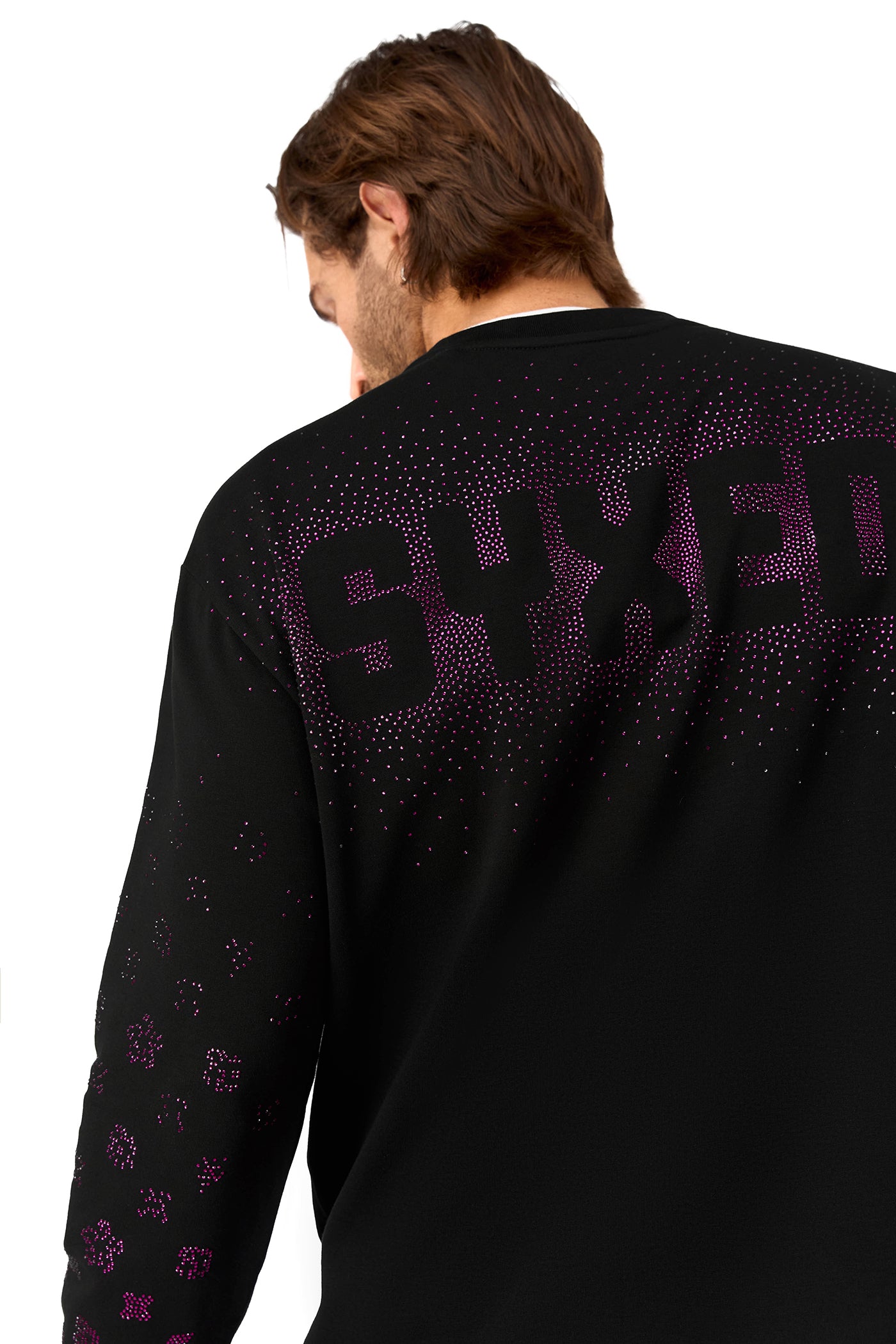 Gemstones Longsleeve Black with Red Gems