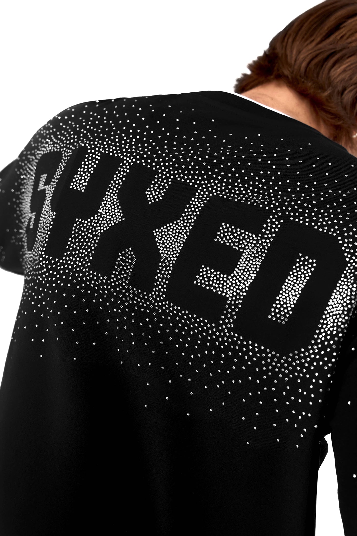 Gemstones Longsleeve Black with White Gems