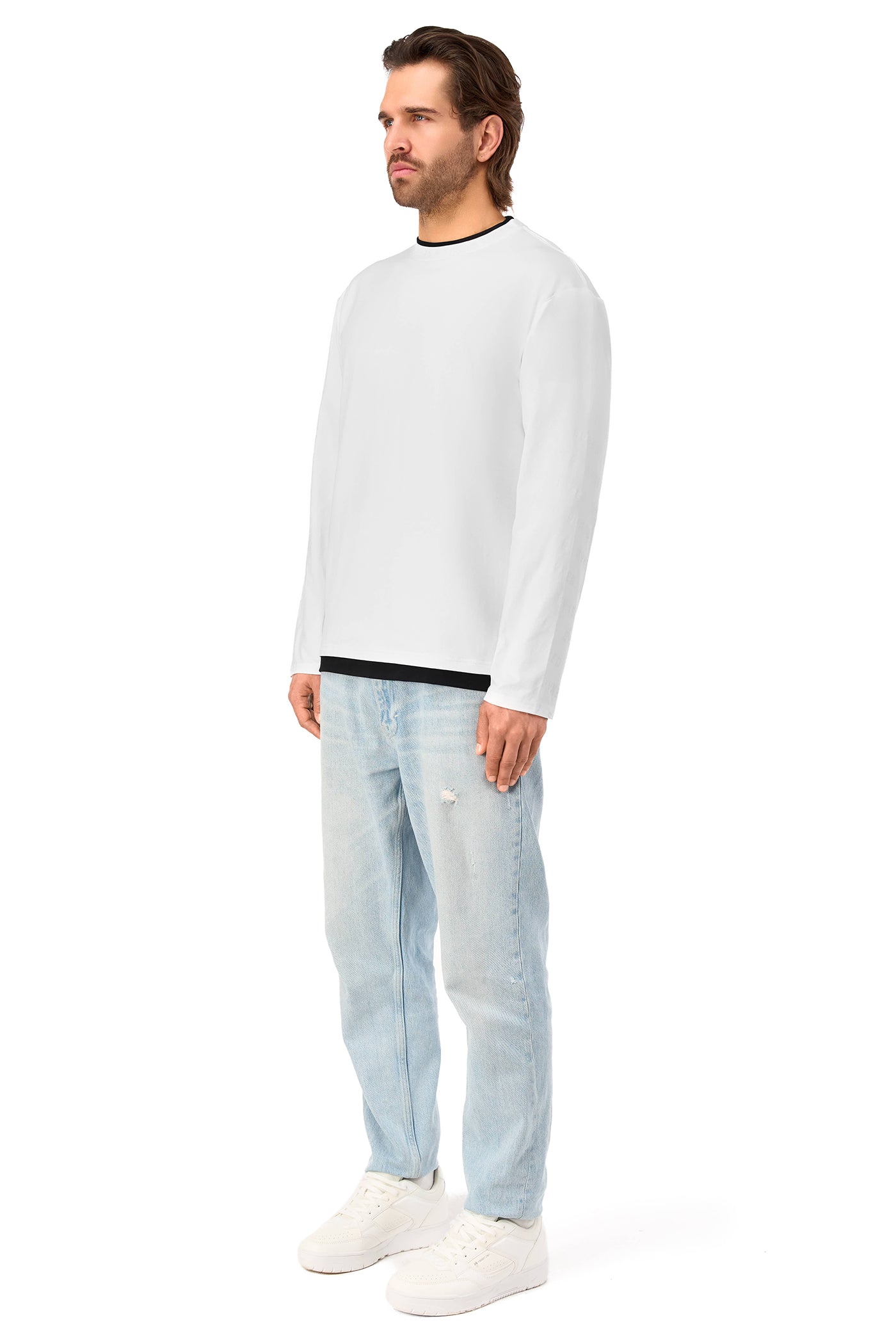 Deal Longsleeve White on White
