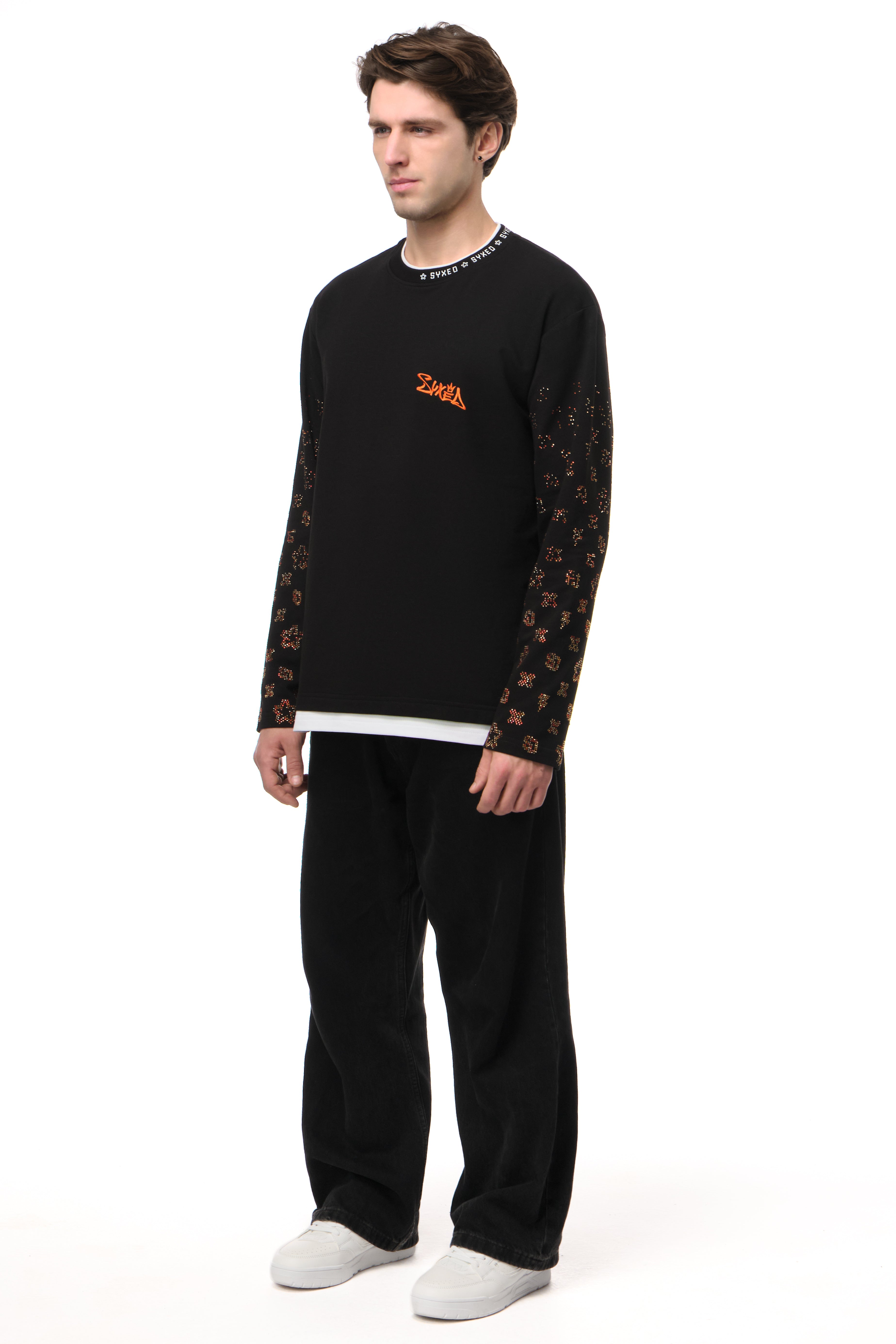 Golddigger Black Longsleeve Fire Star