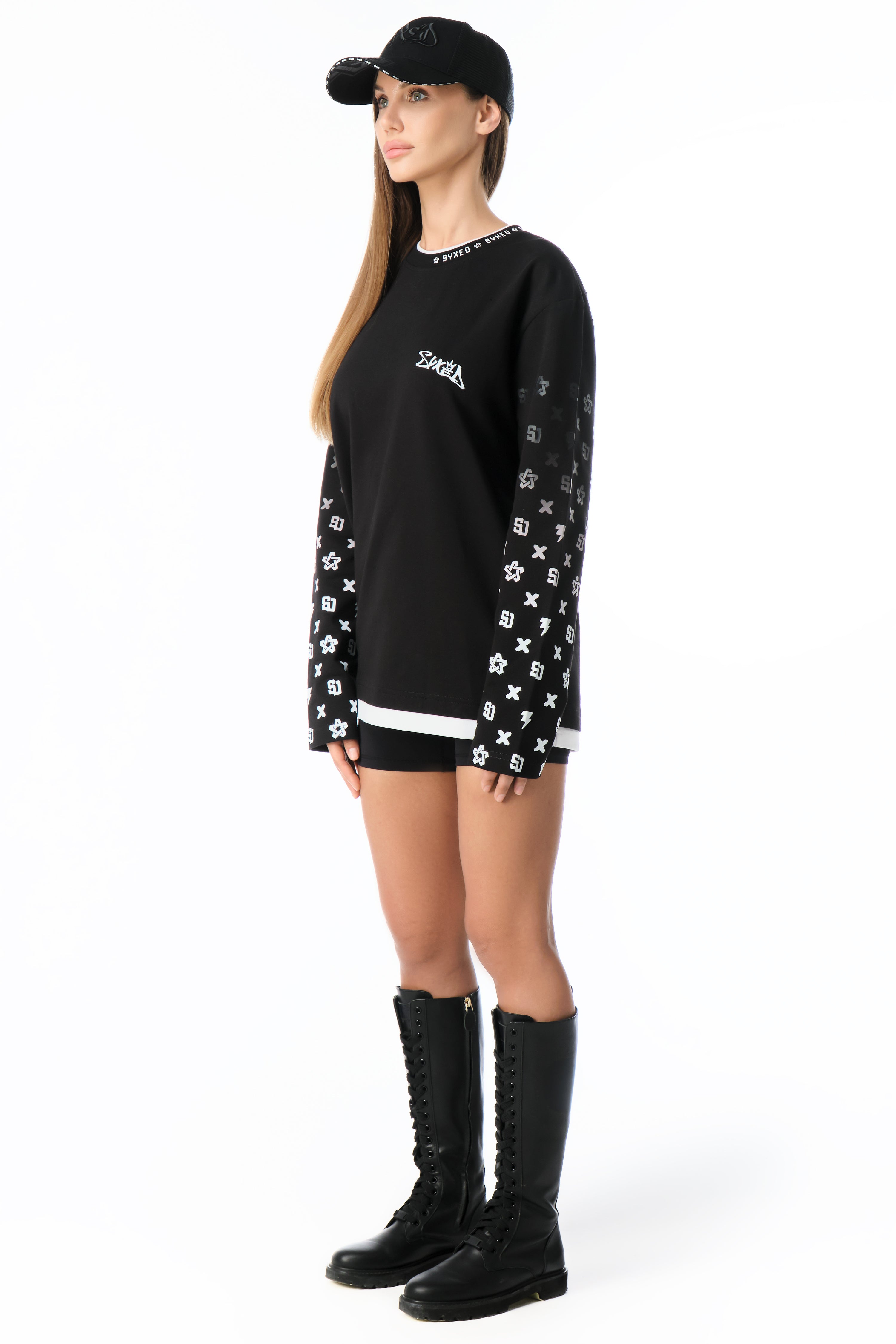 Longsleeve Firehunter Black Fire Star