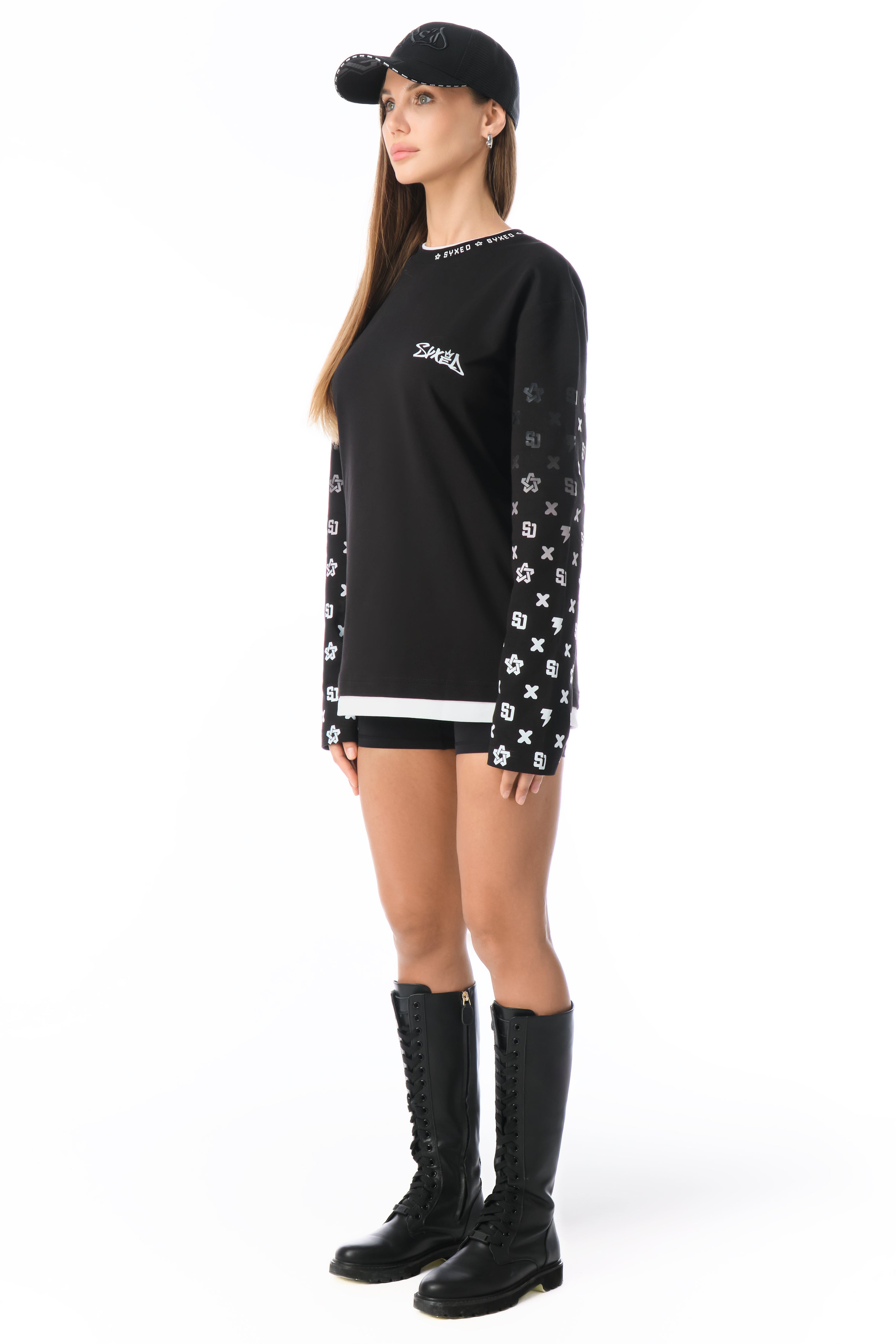 Longsleeve Firehunter Black Ice Star