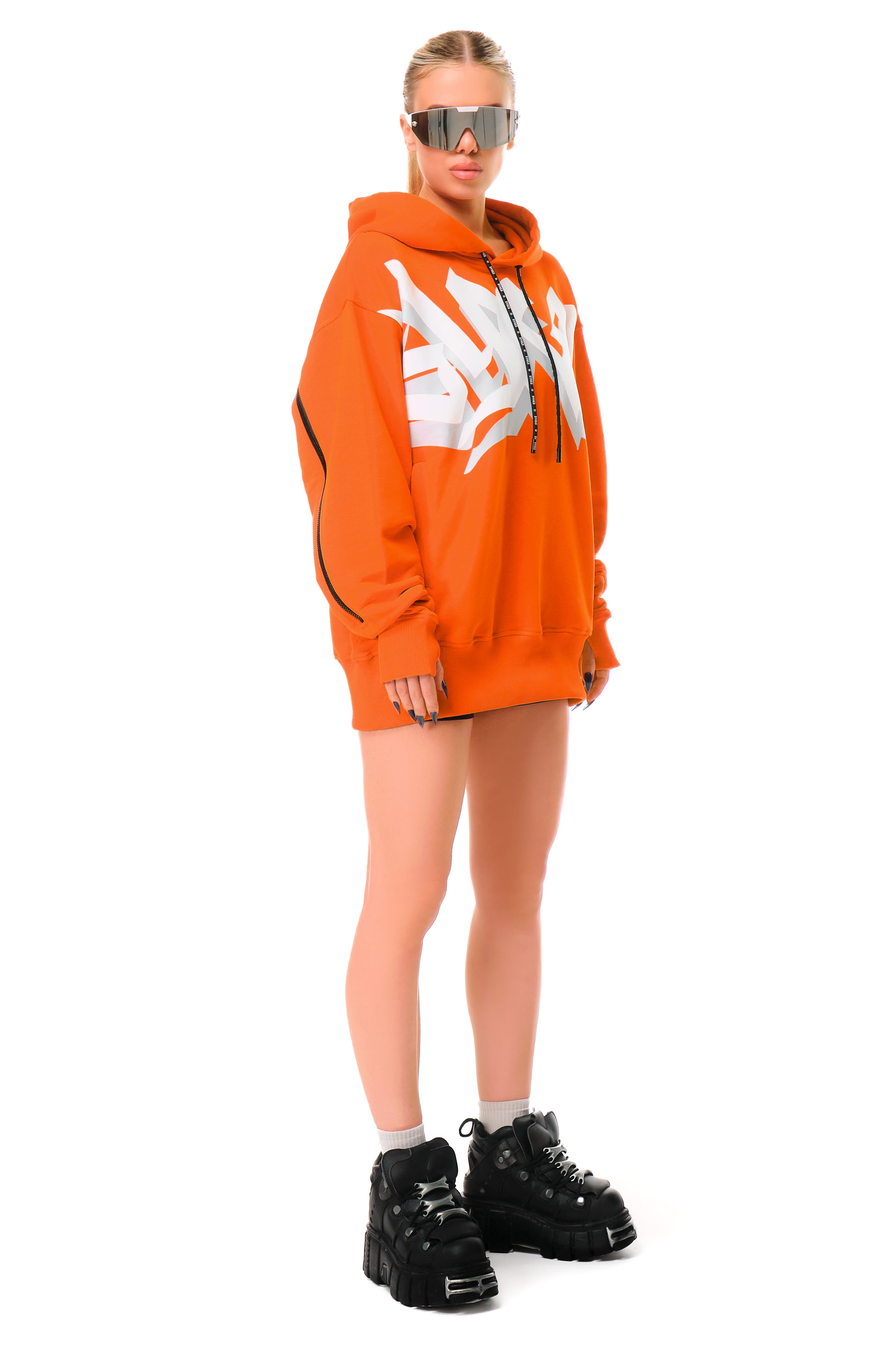 Hoodie Lightning Orange Signature Style