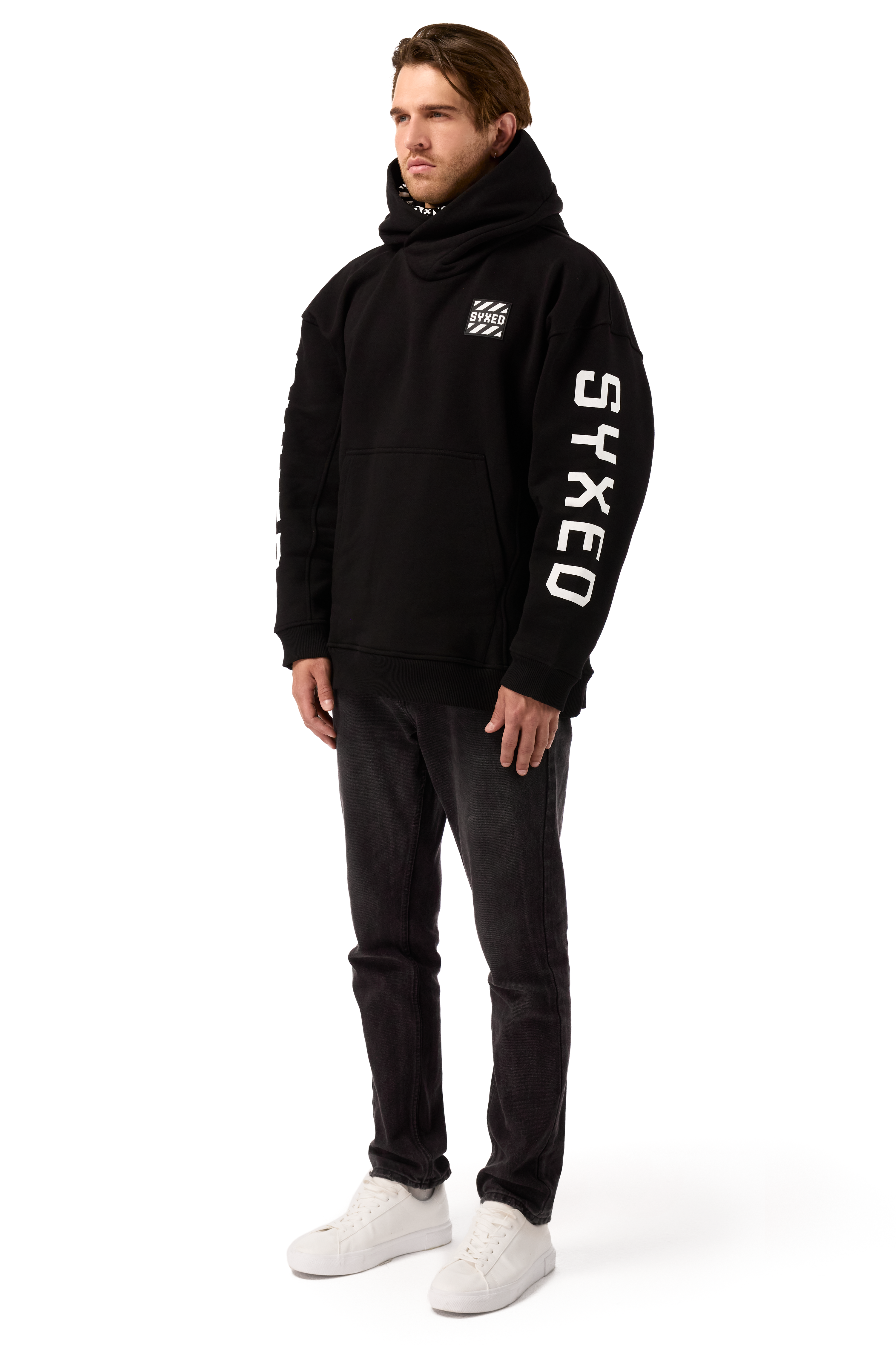 Restrict Arc Black Hoodie Star