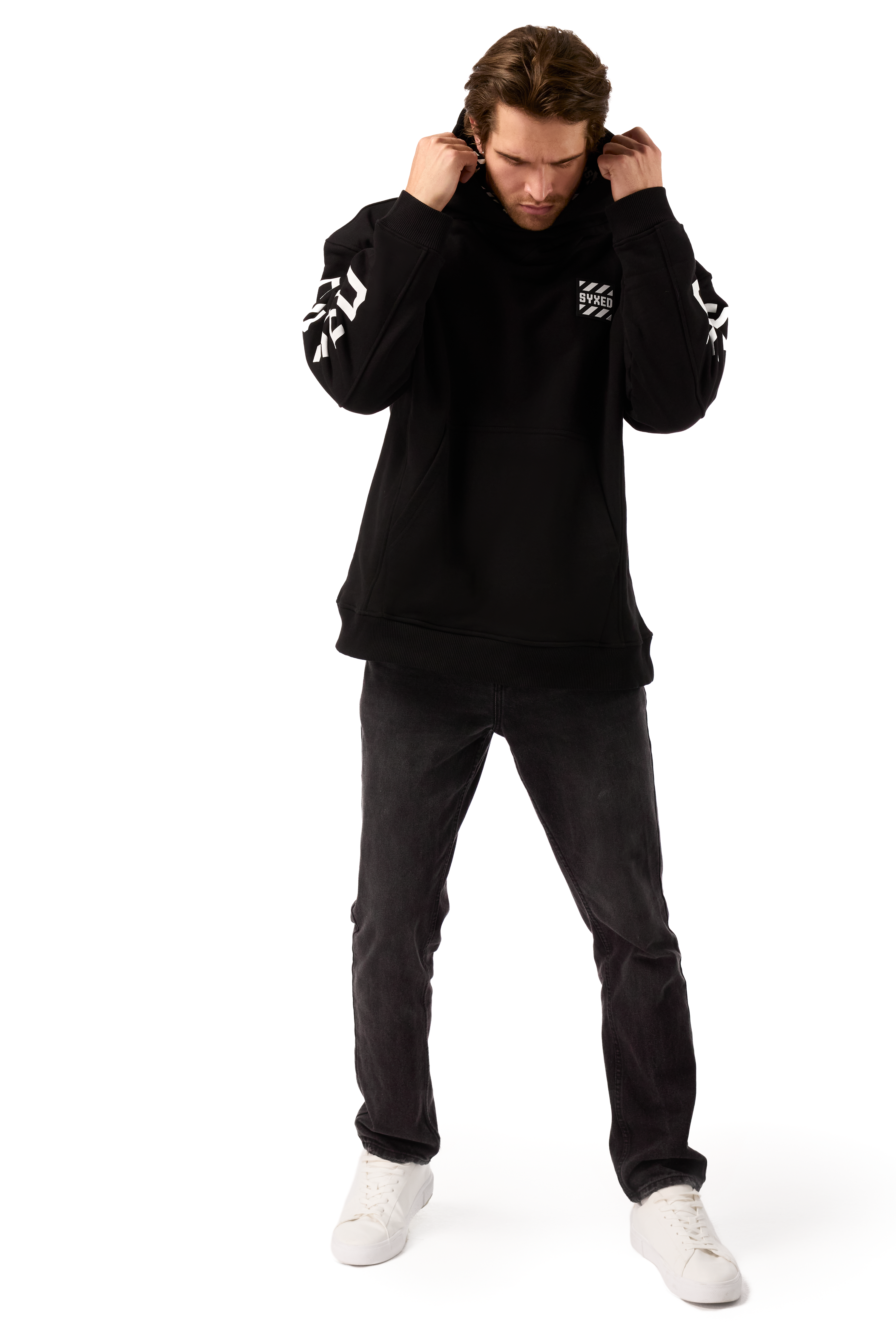 Restrict Arc Black Hoodie Star