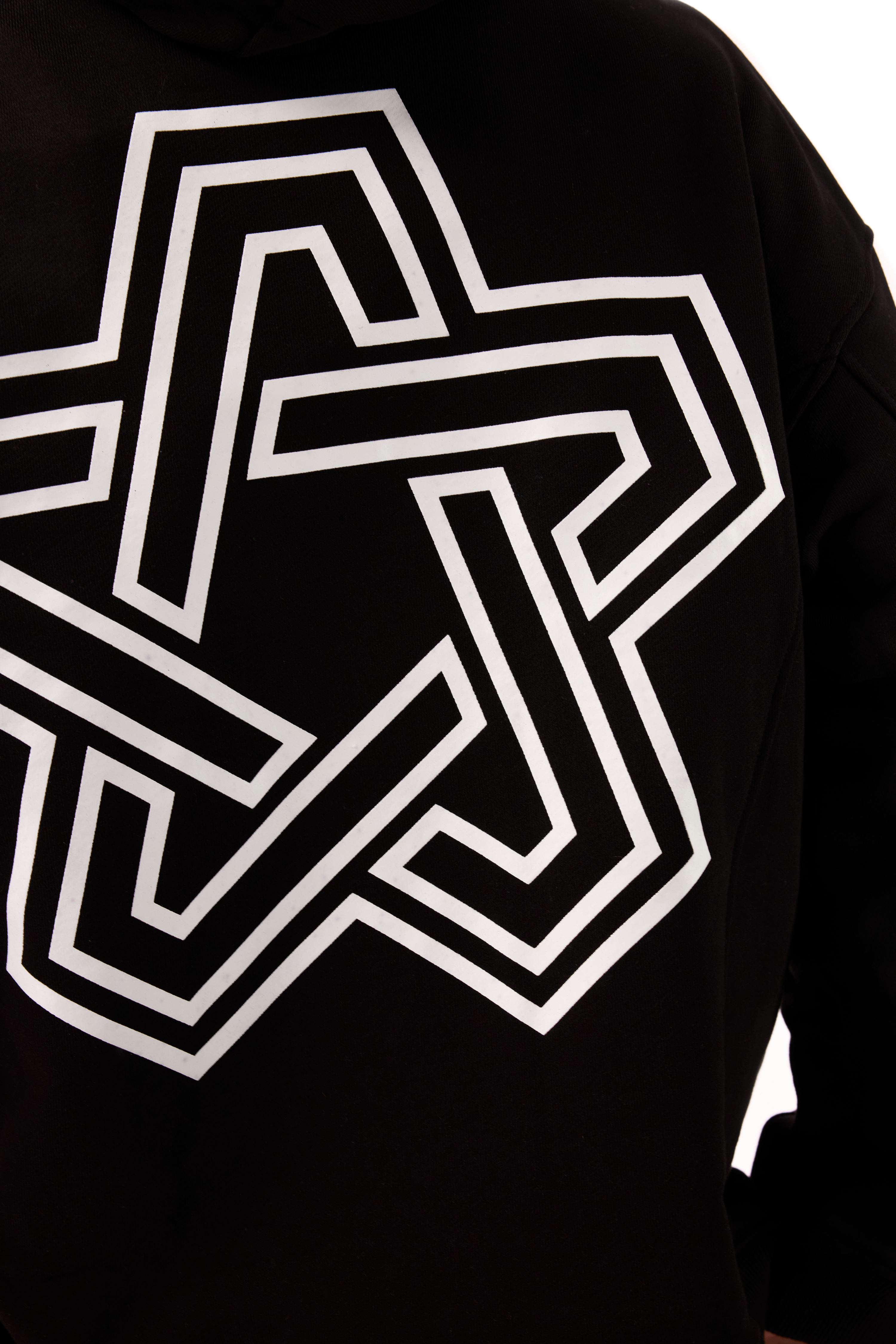 Restrict Arc Black Hoodie Star