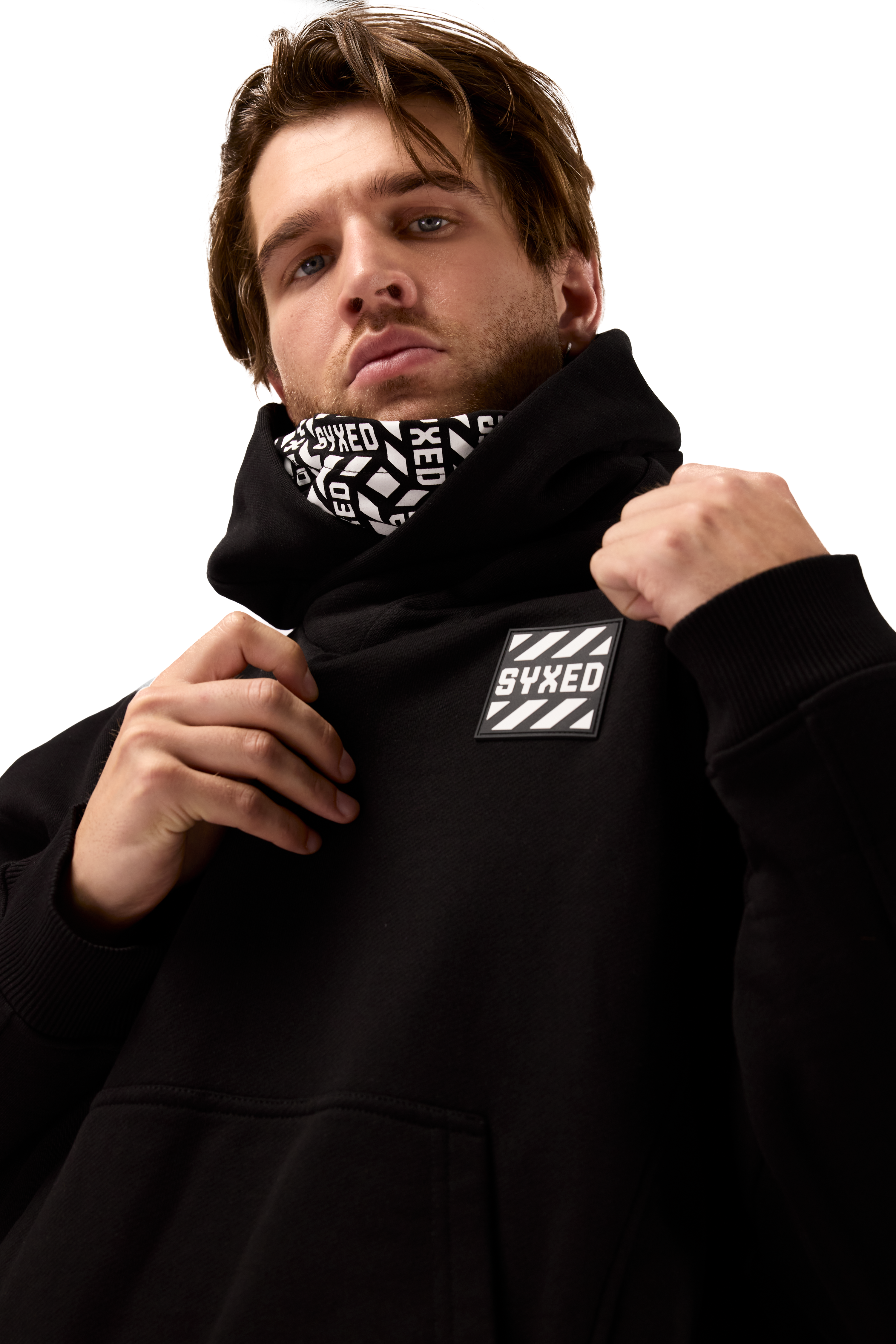 Restrict Arc Black Hoodie Star