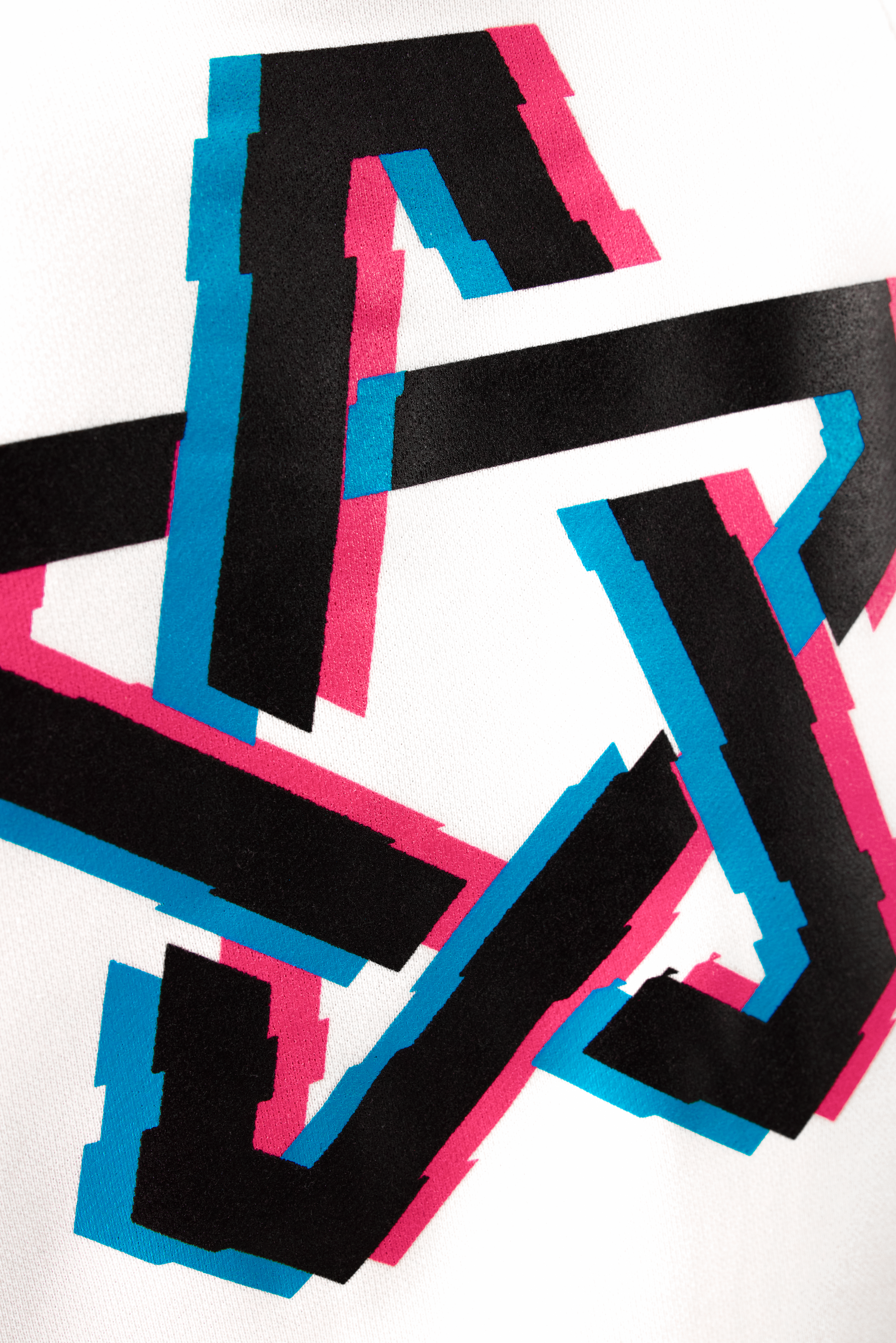 Longcut White Hoodie B&W