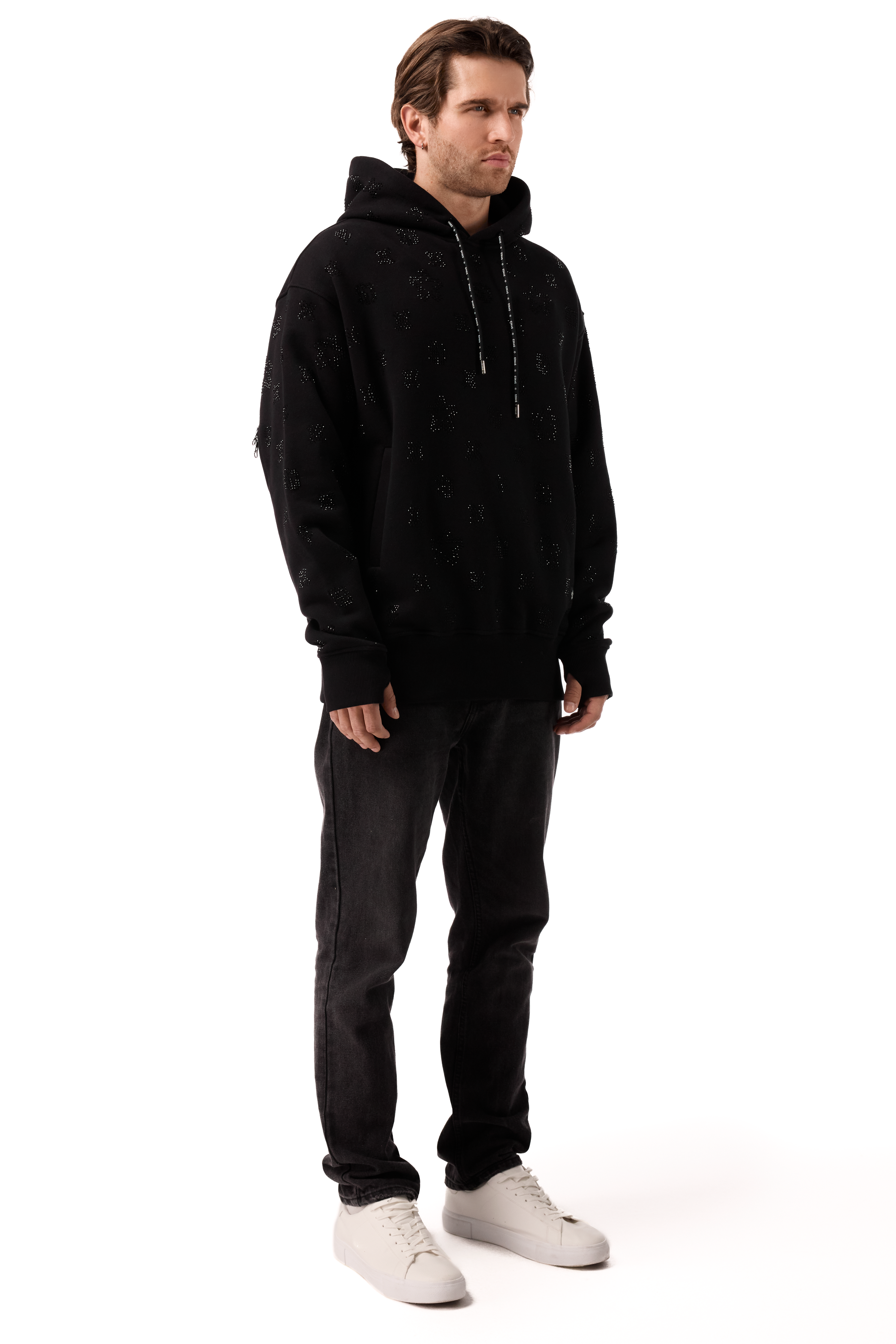 Lightning Hoodie Black Gems