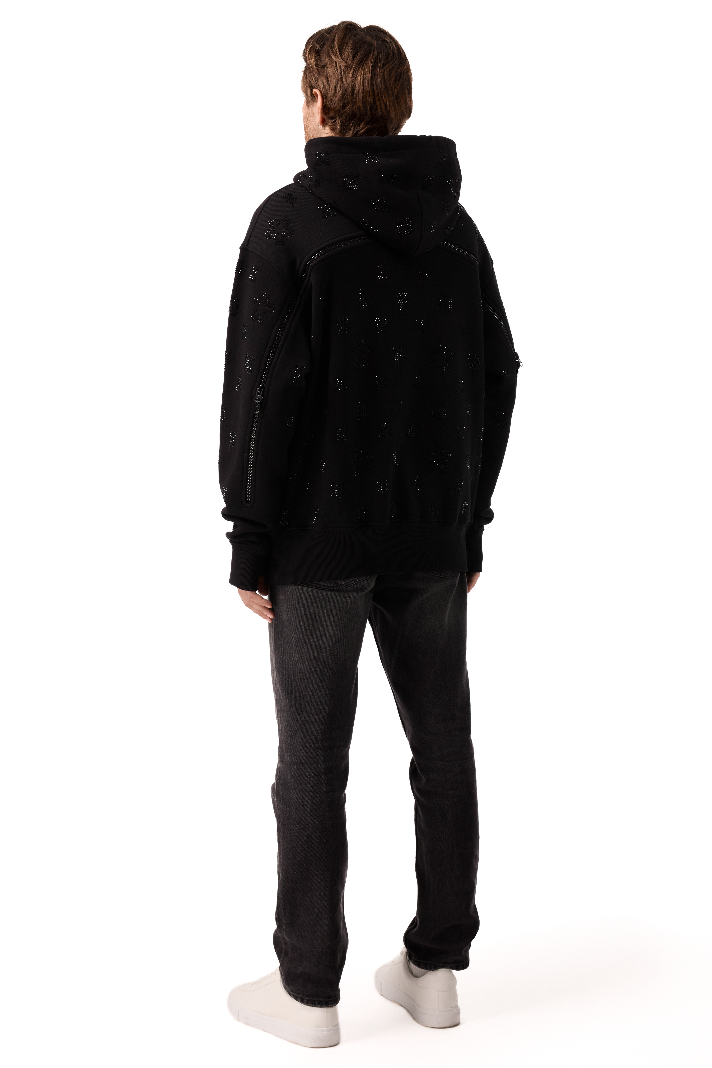 Lightning Hoodie Black Gems