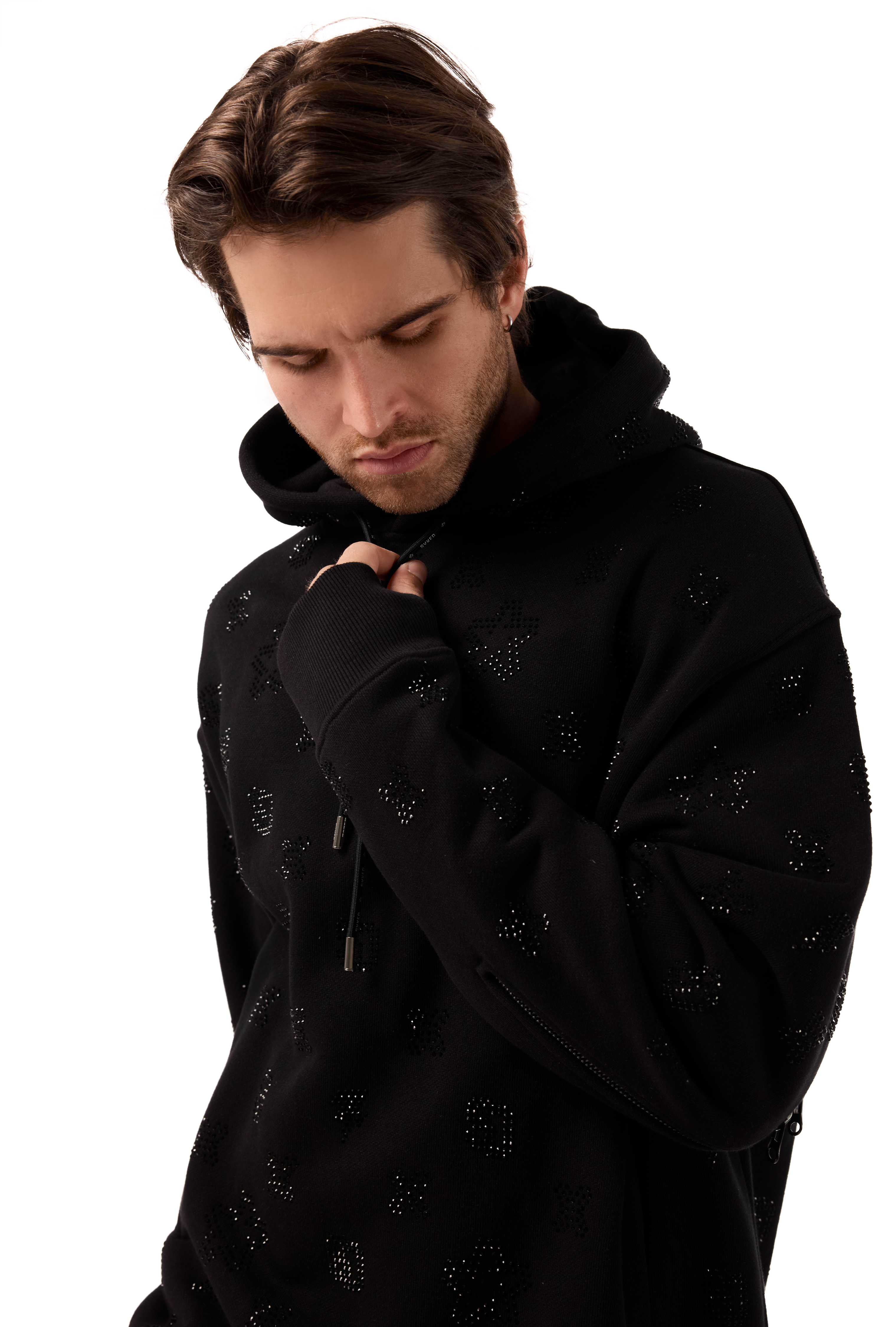 Lightning Hoodie Black Gems