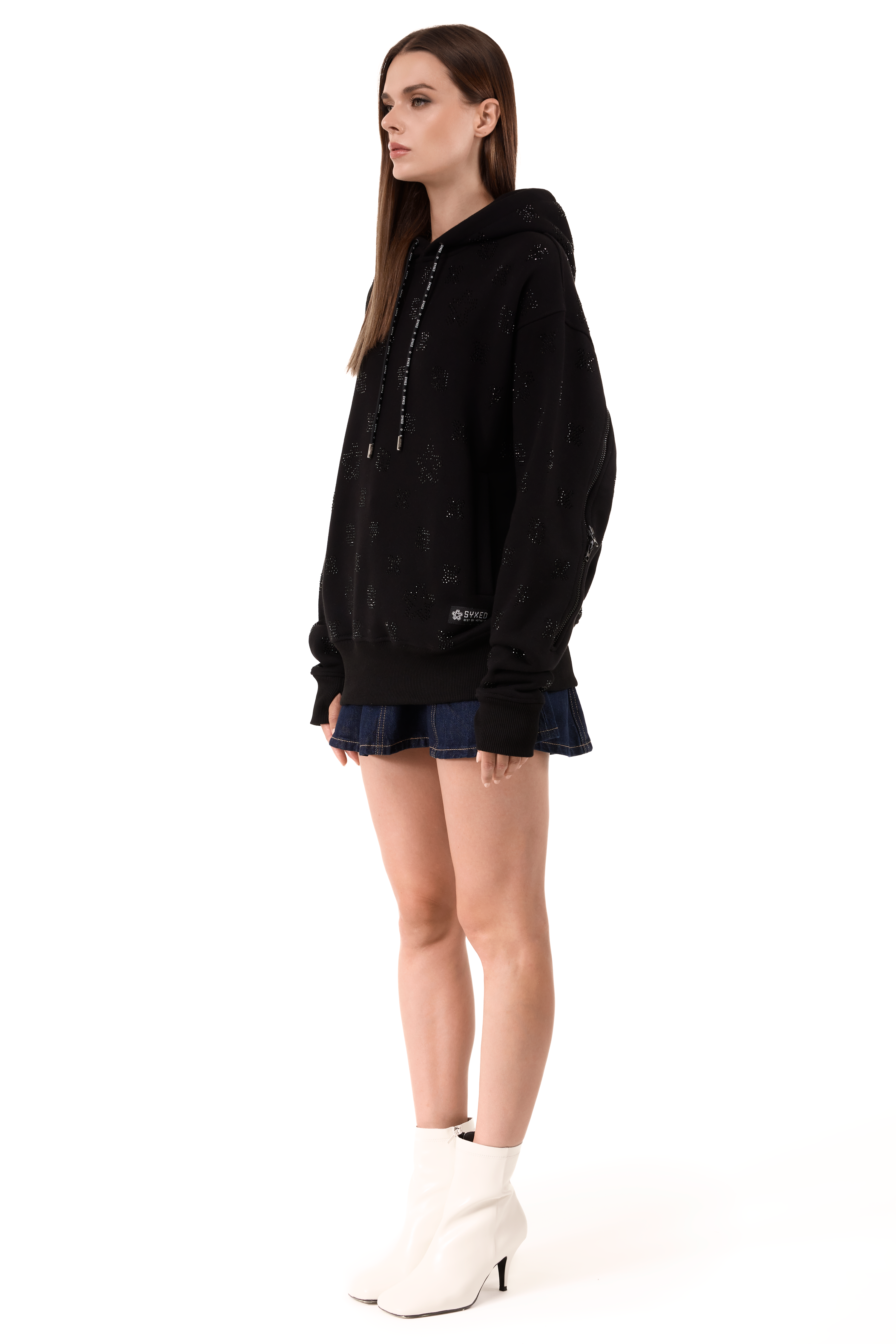 Hoodie Lightning Black Gems
