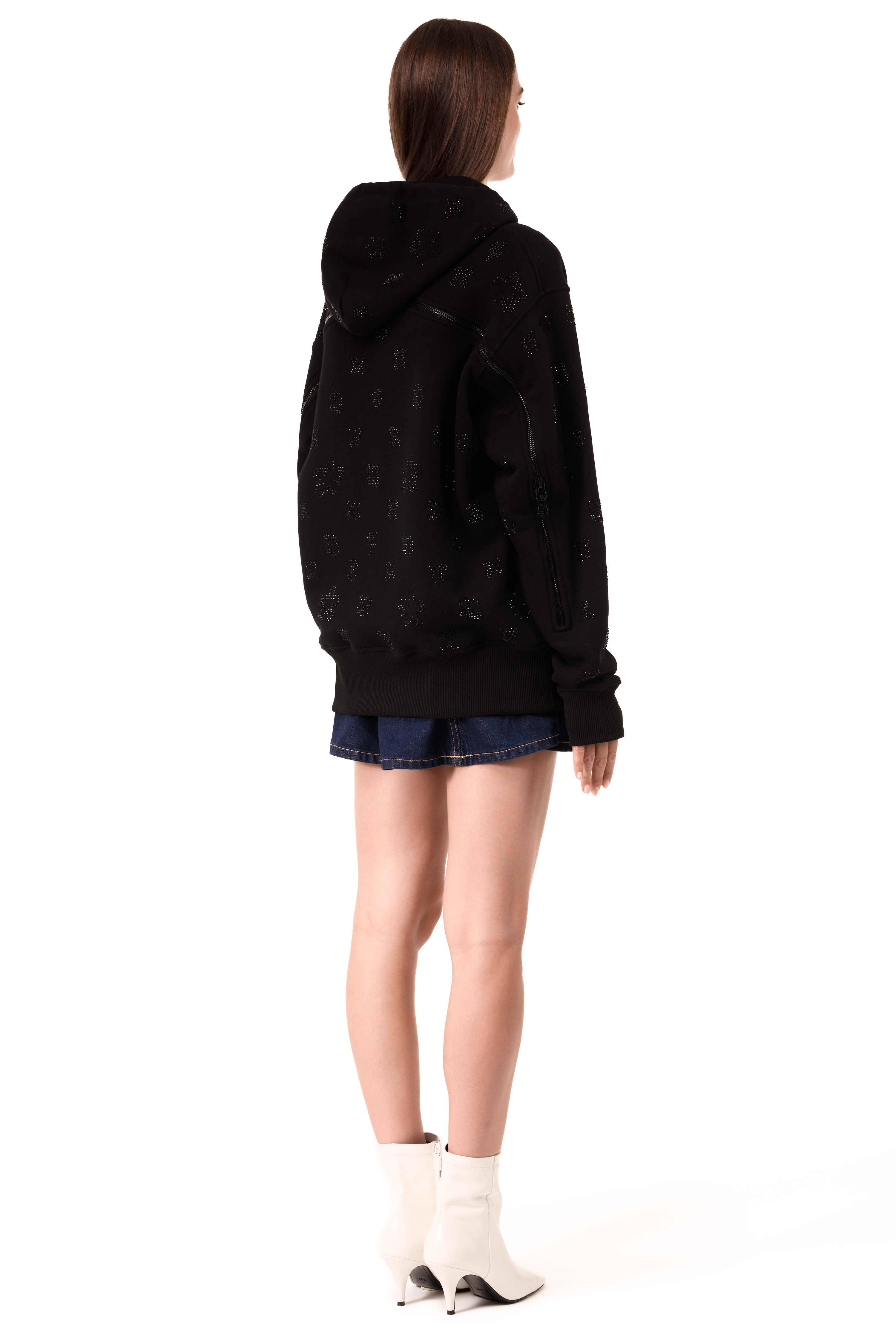 Hoodie Lightning Black Gems