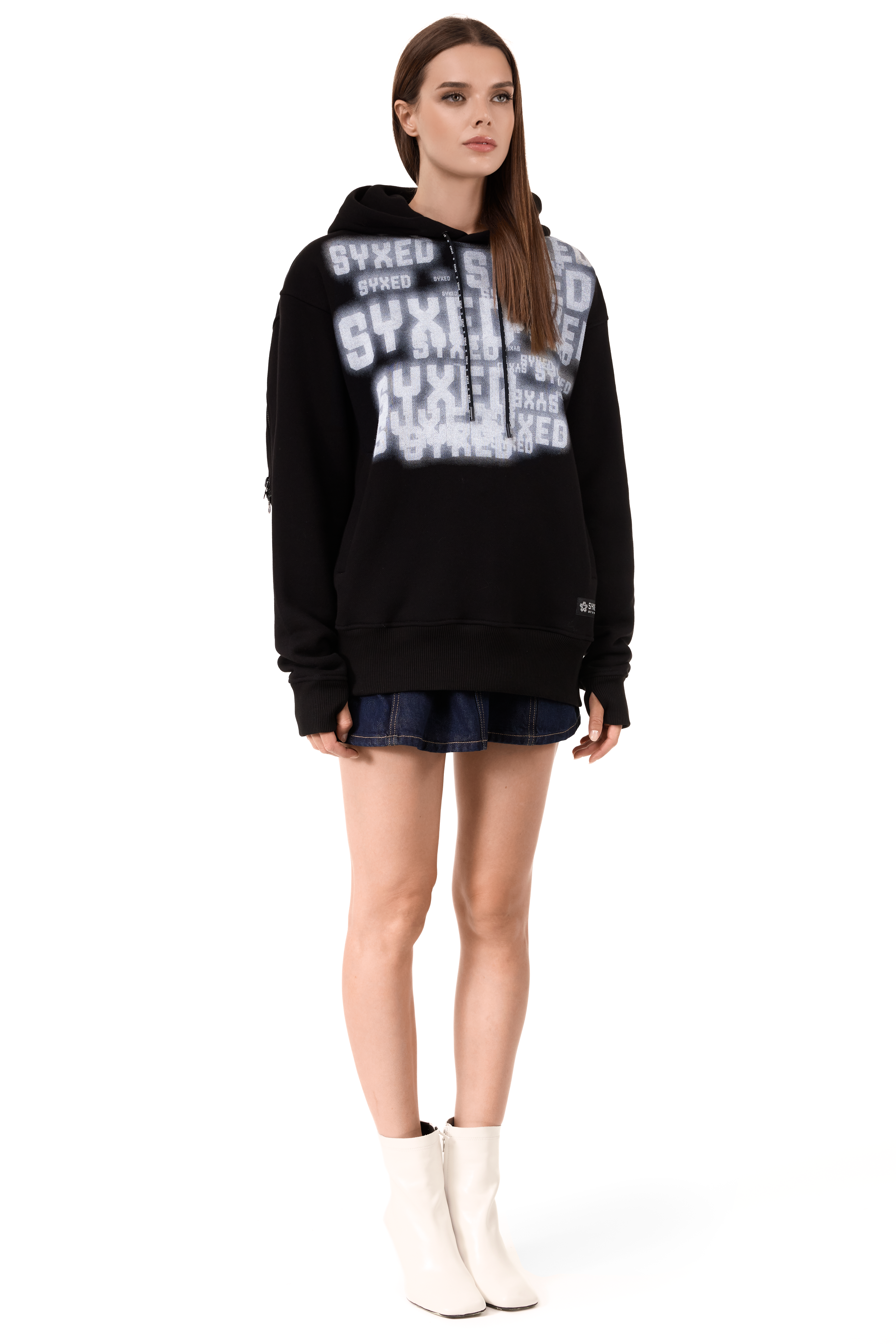 Lightning Hoodie Black Mist