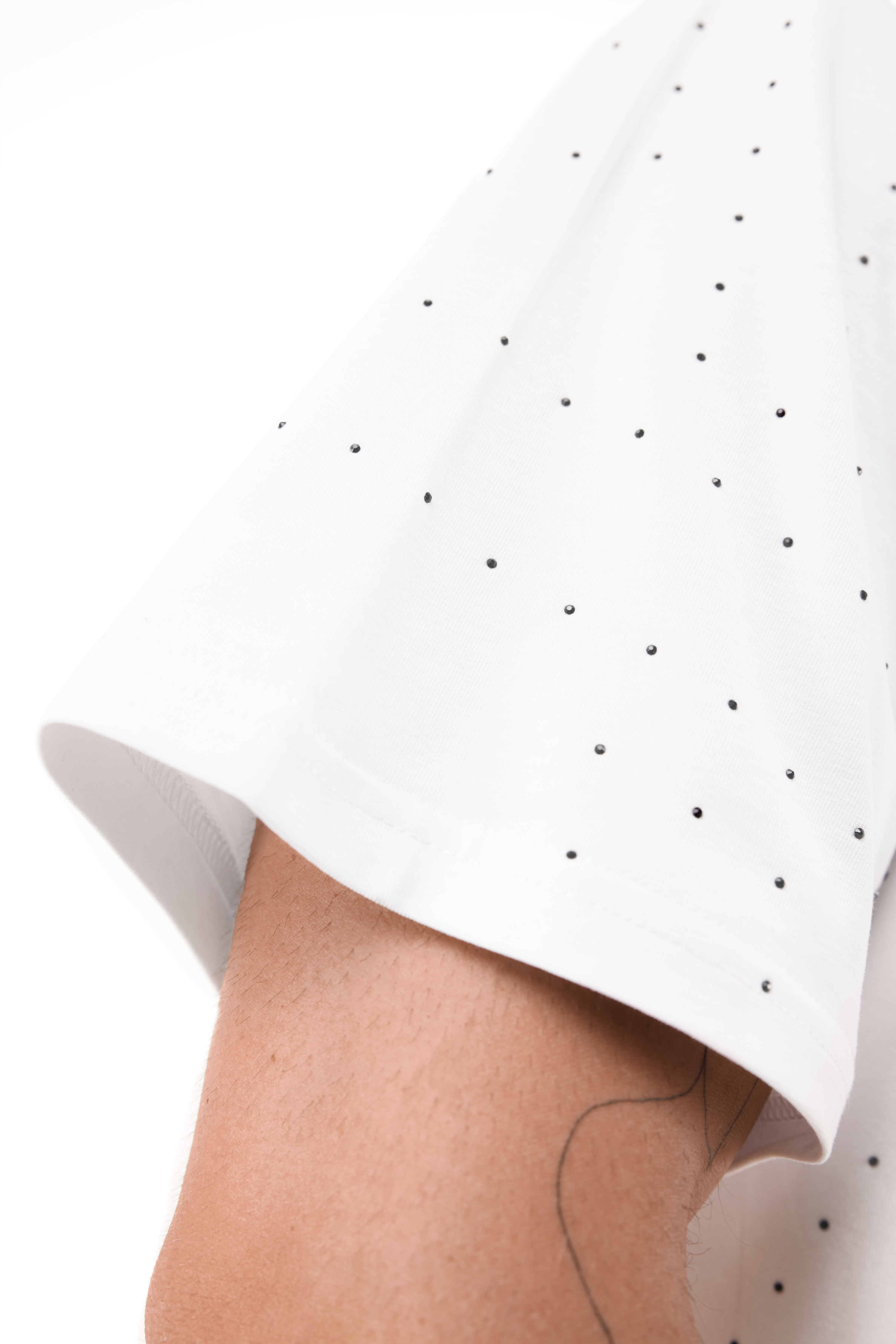 T-Shirt Galaxia White with Black gems