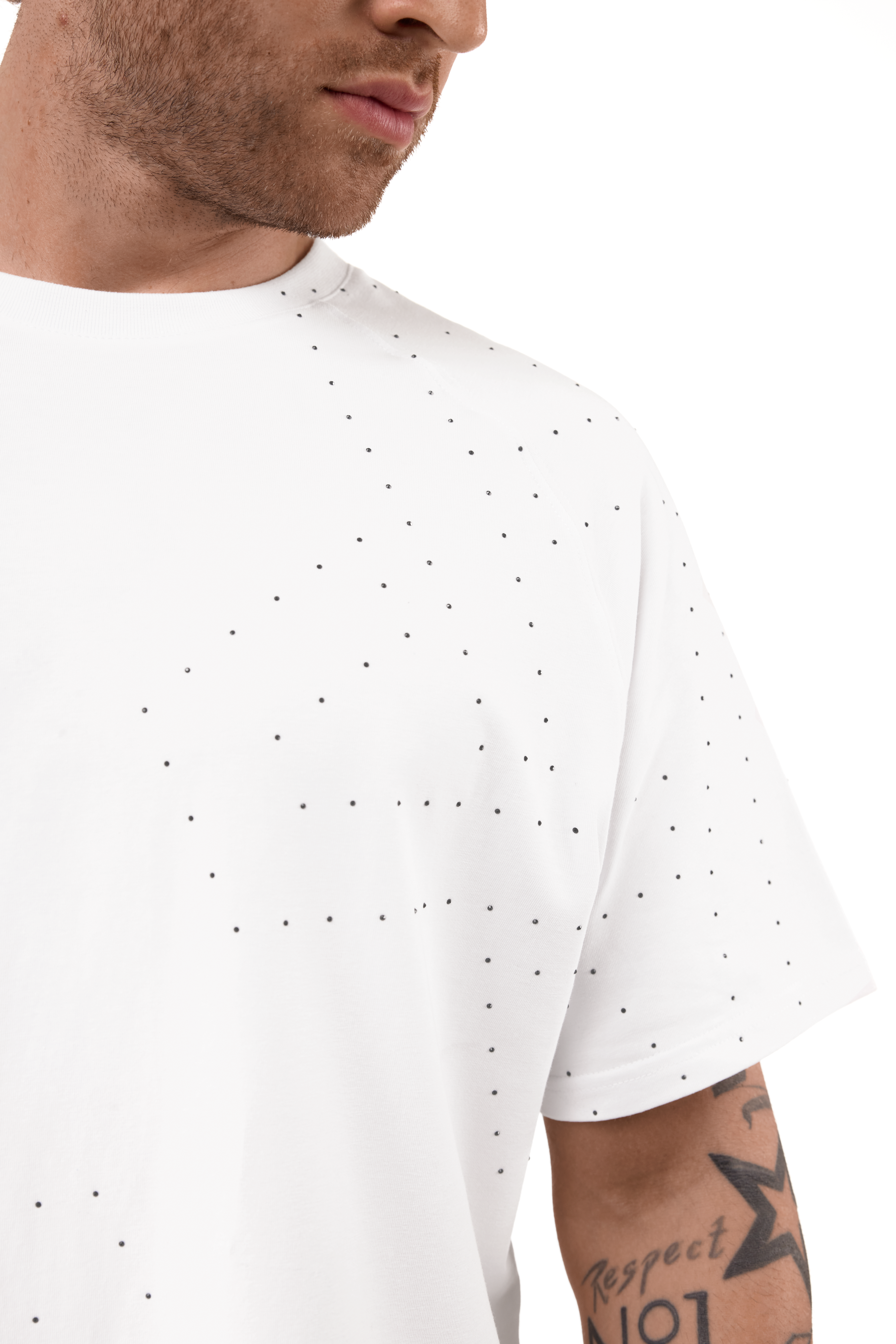 Galaxia T-Shirt White with Black gems