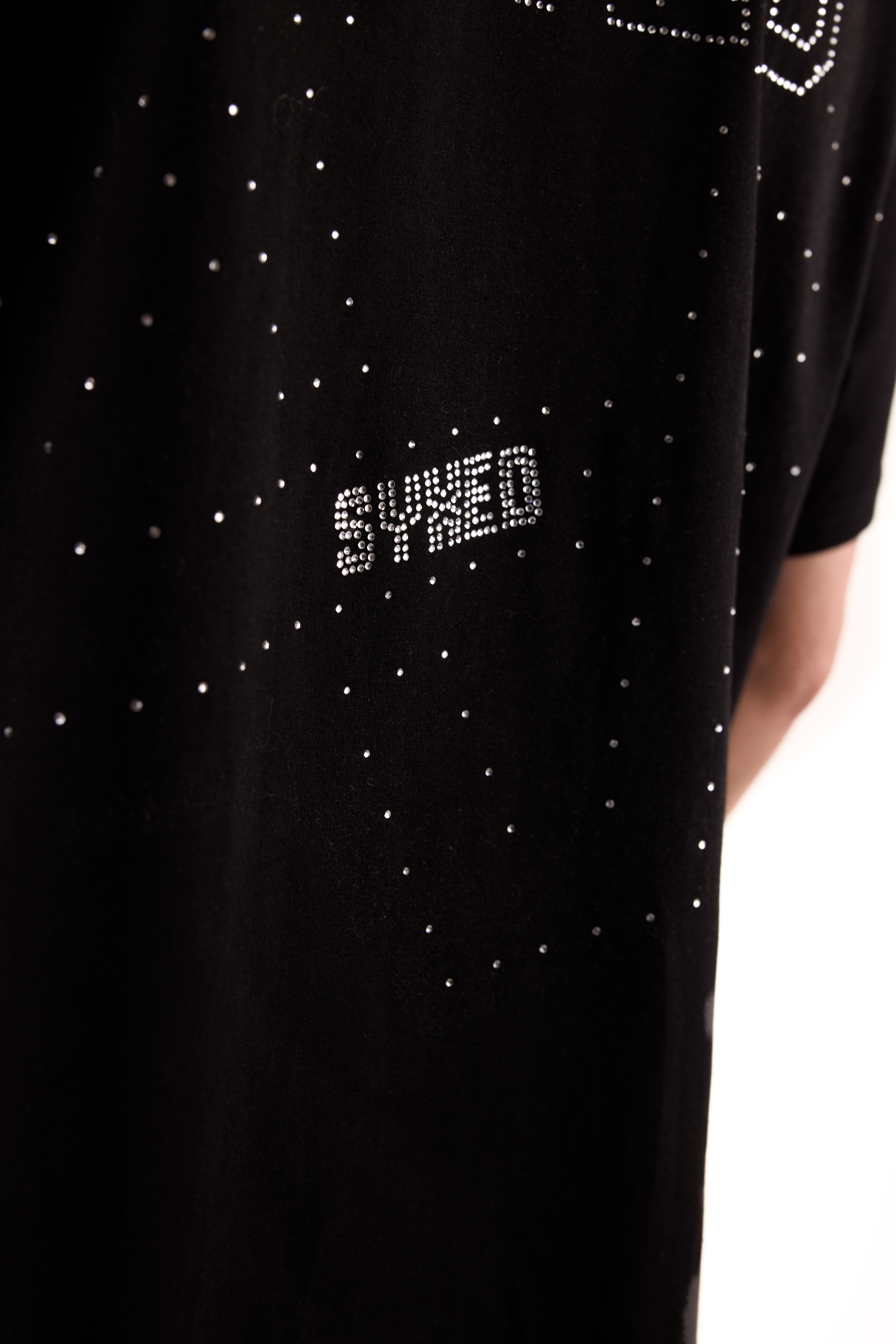 Galaxia T-Shirt Black with White gems