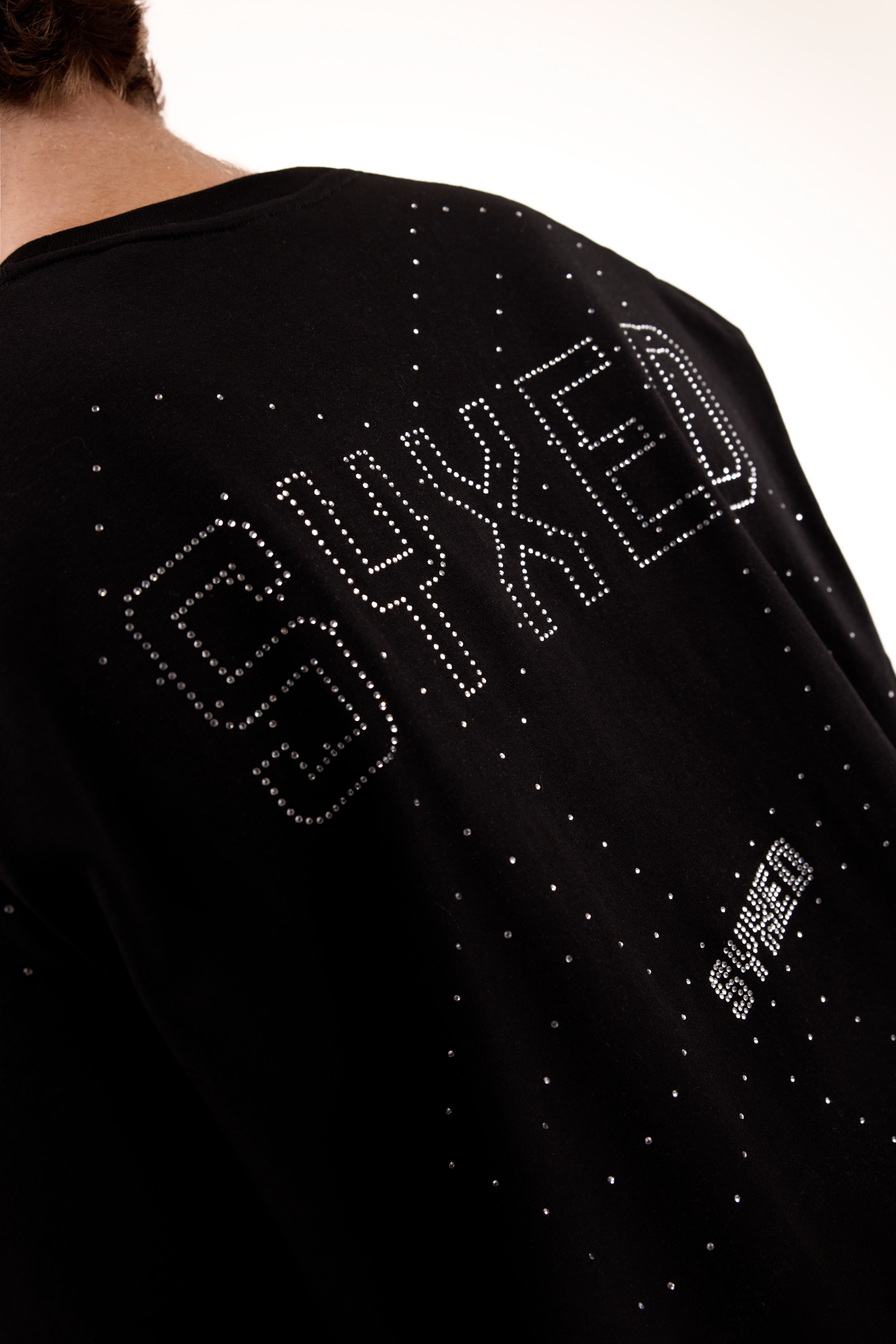 Galaxia T-Shirt Black with White gems