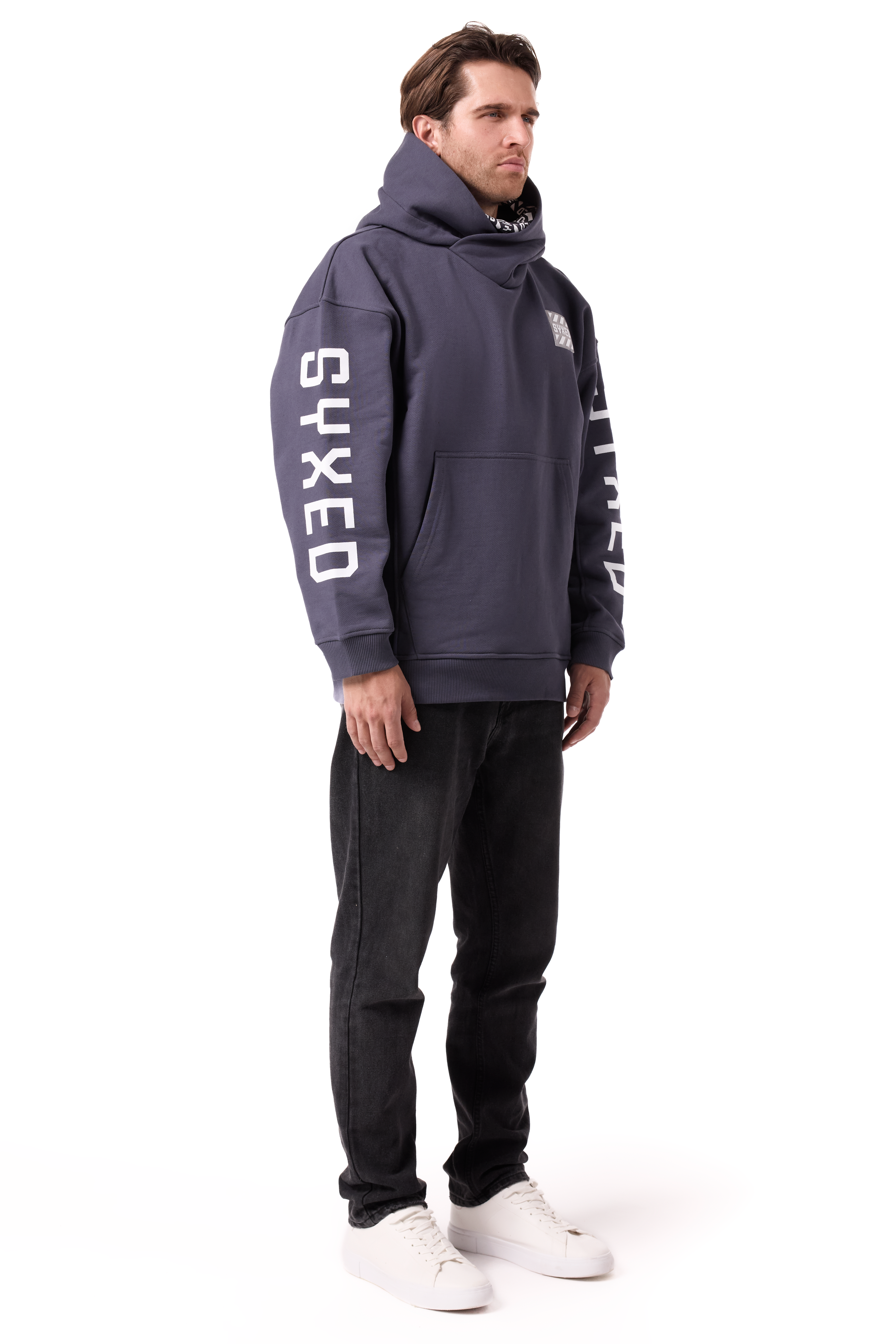 Restrict Arc Grey Hoodie Star