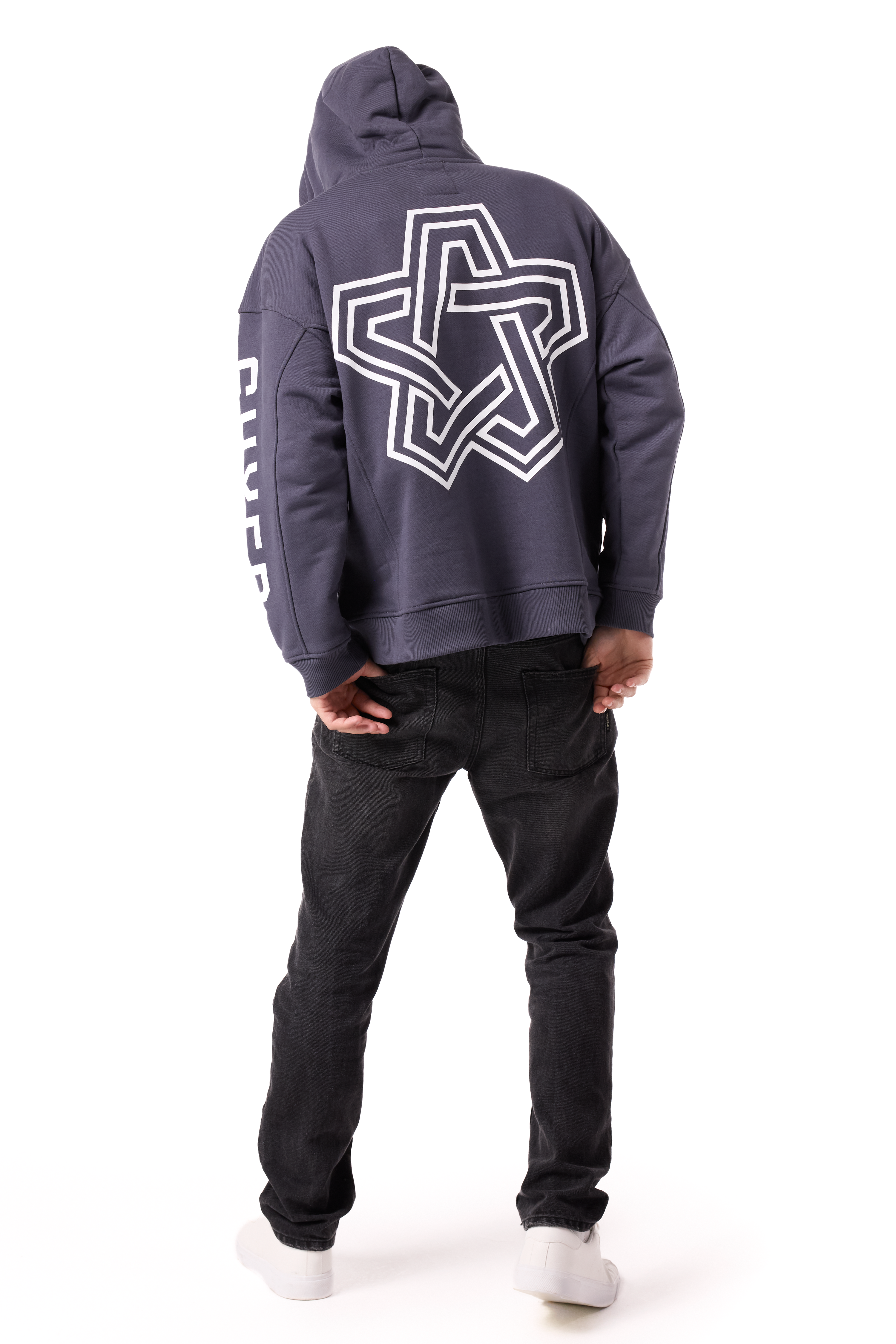 Restrict Arc Grey Hoodie Star