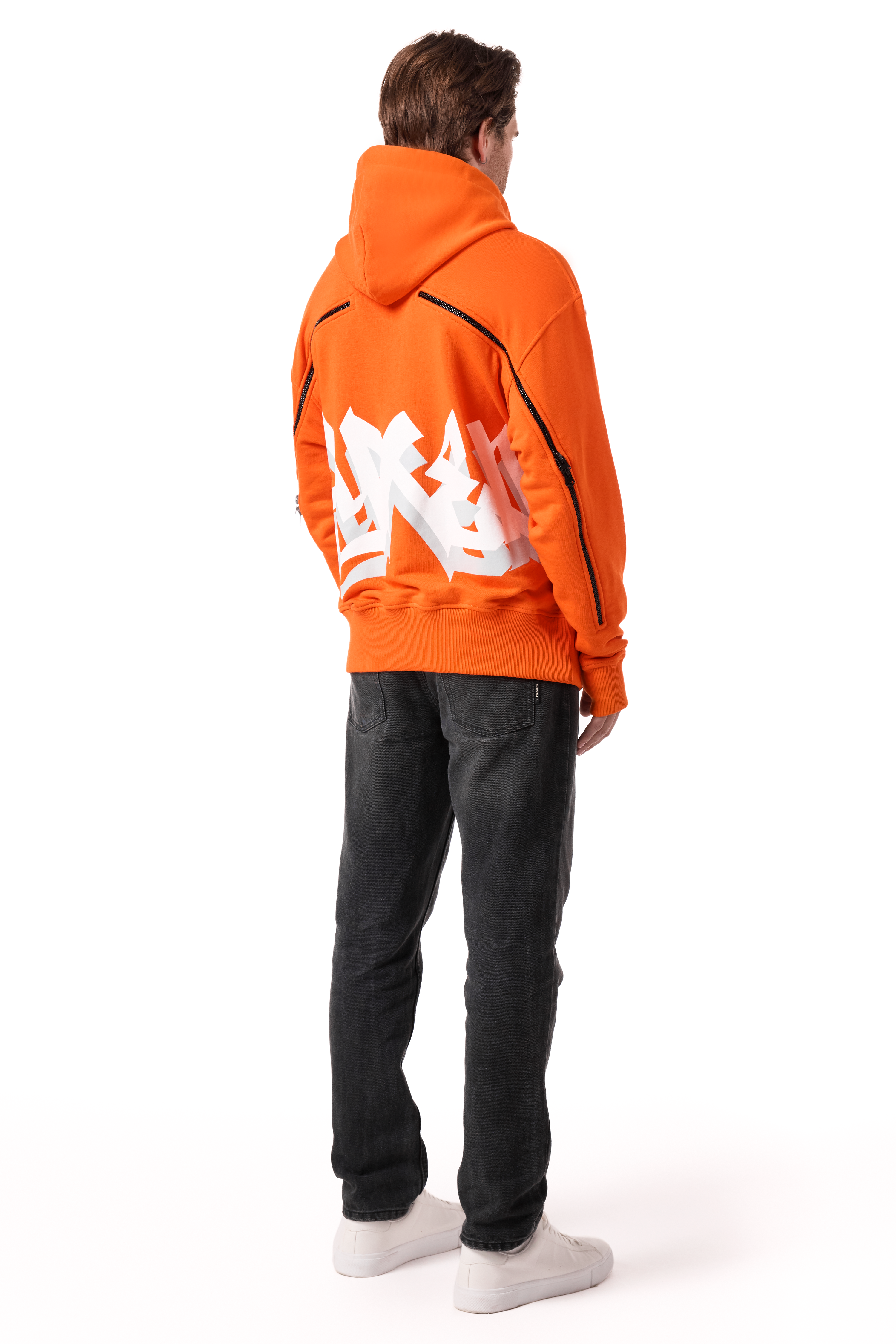 Lightning Hoodie Orange Signature Style