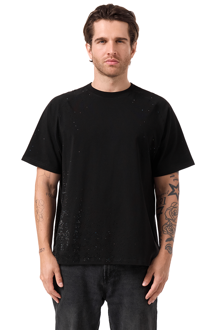 Lumina T-Shirt Black with Black gems