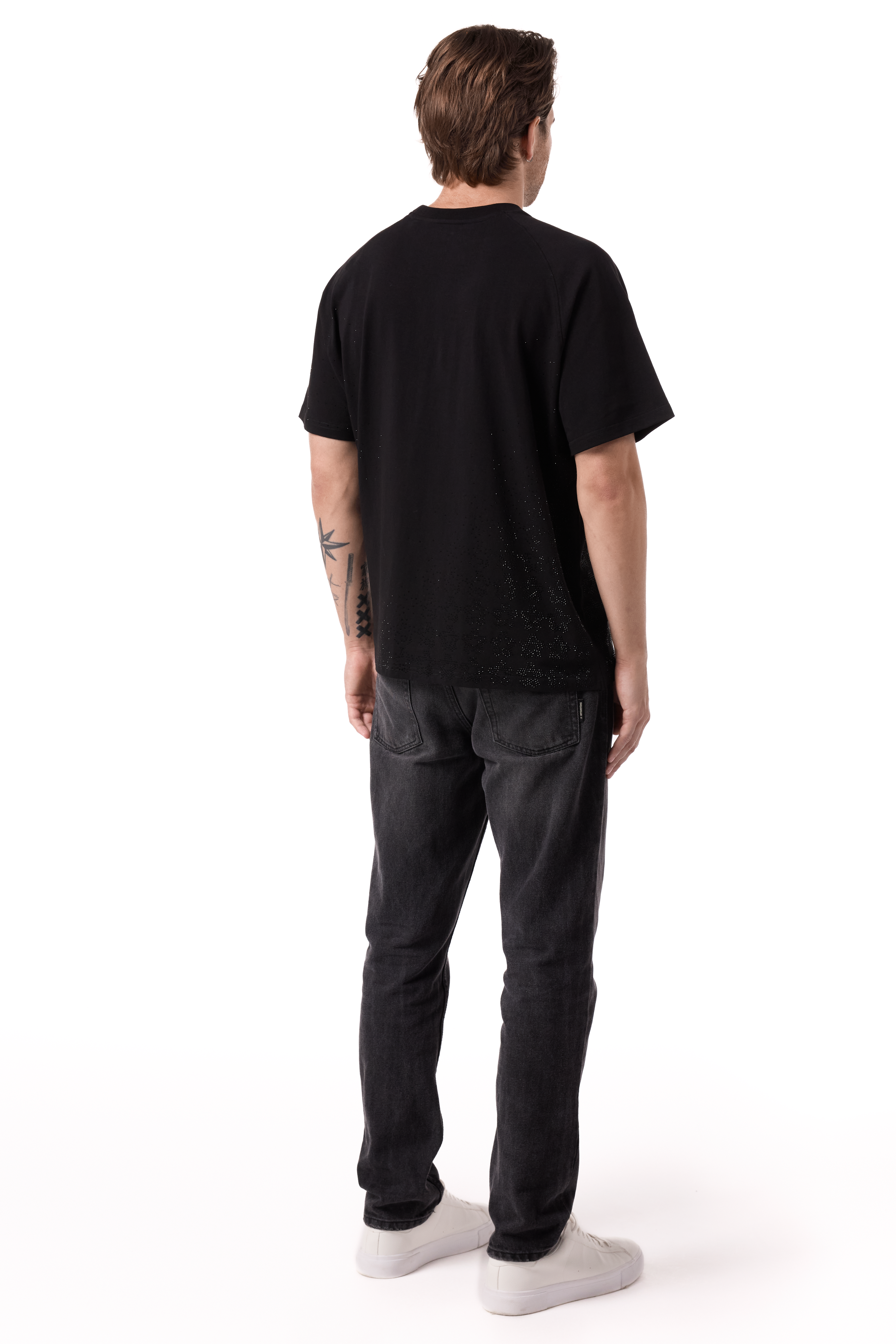 Twinkle T-Shirt Black with Black gems