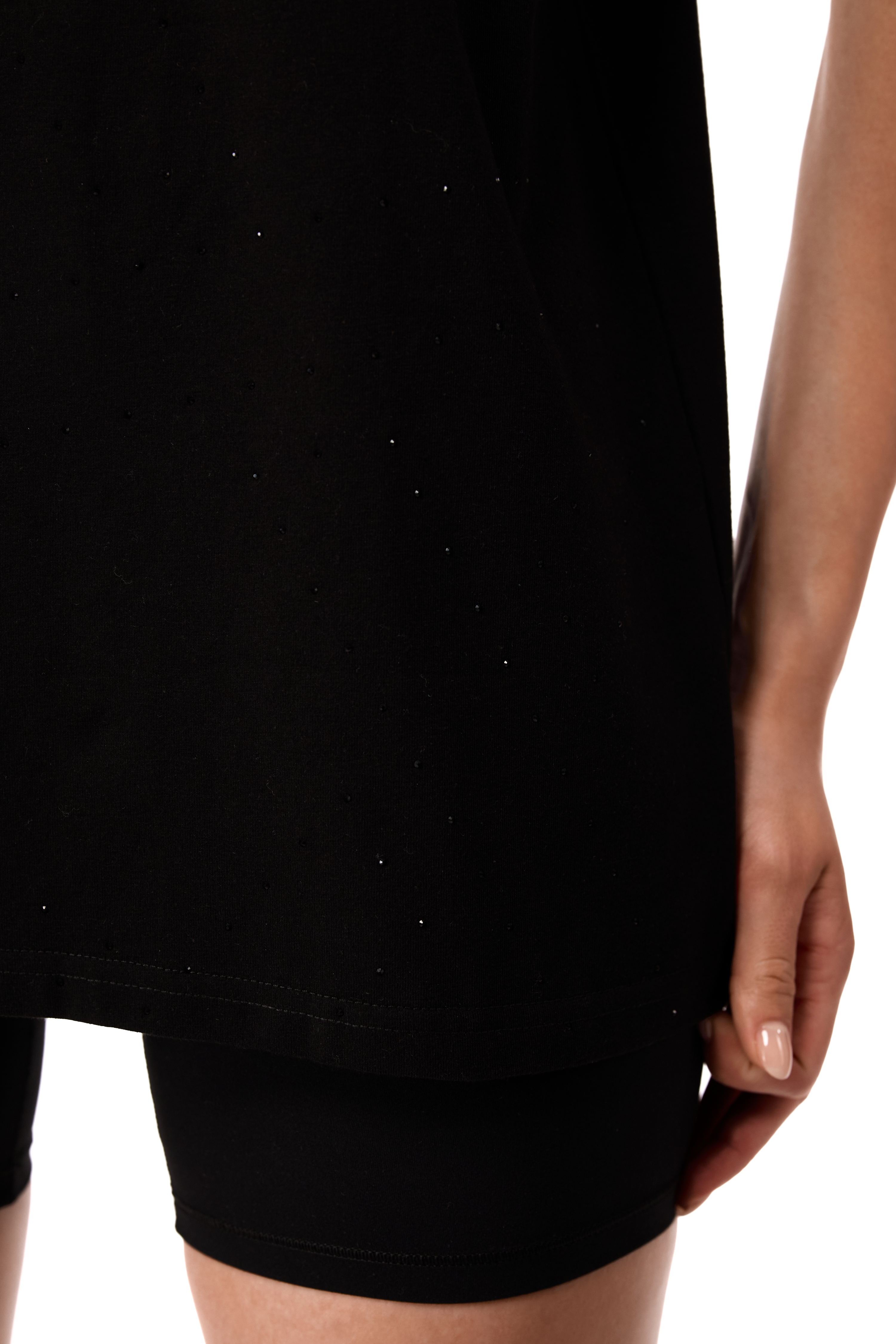 T-Shirt Galaxia Black with Black gems