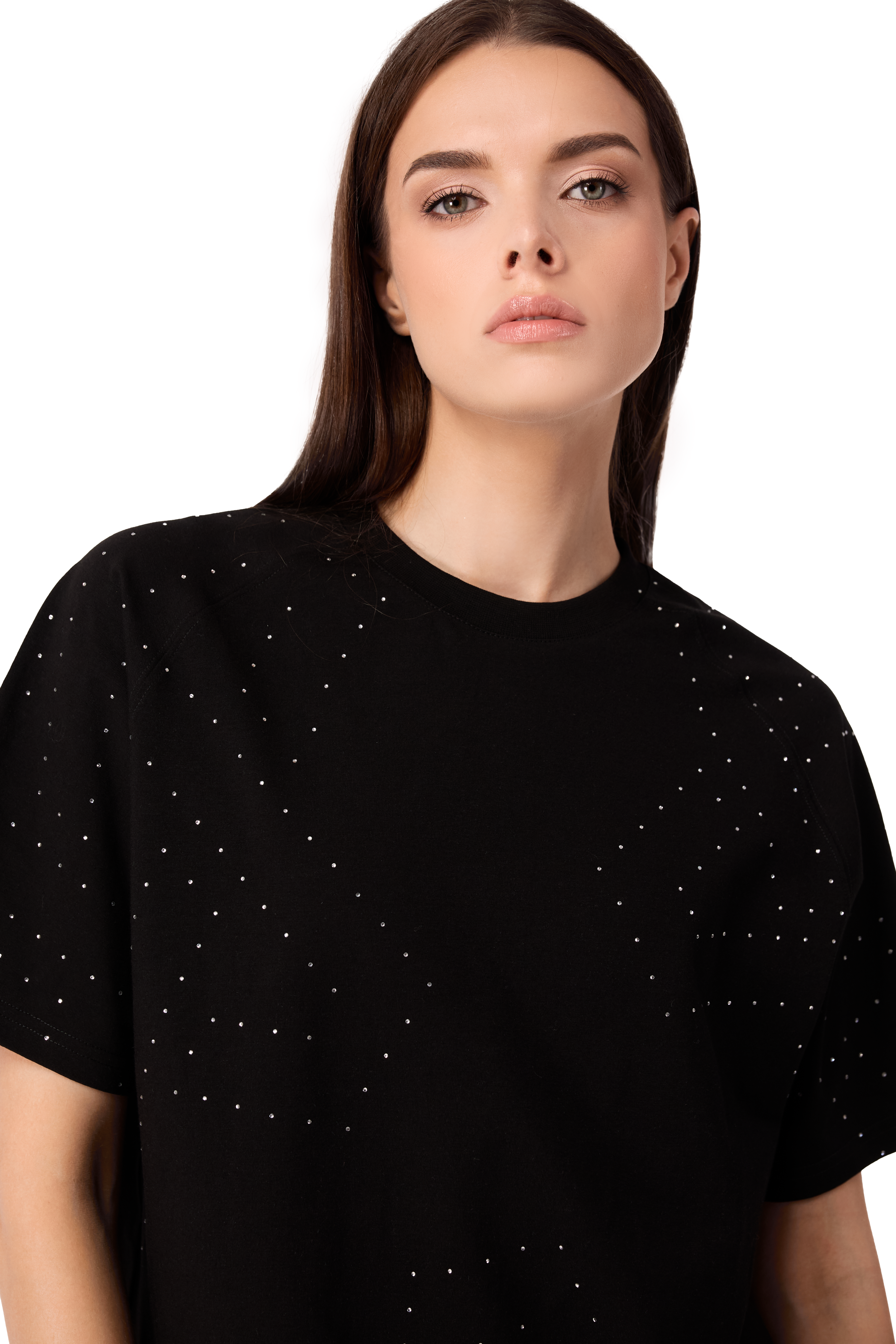 Galaxia T-Shirt Black with White gems