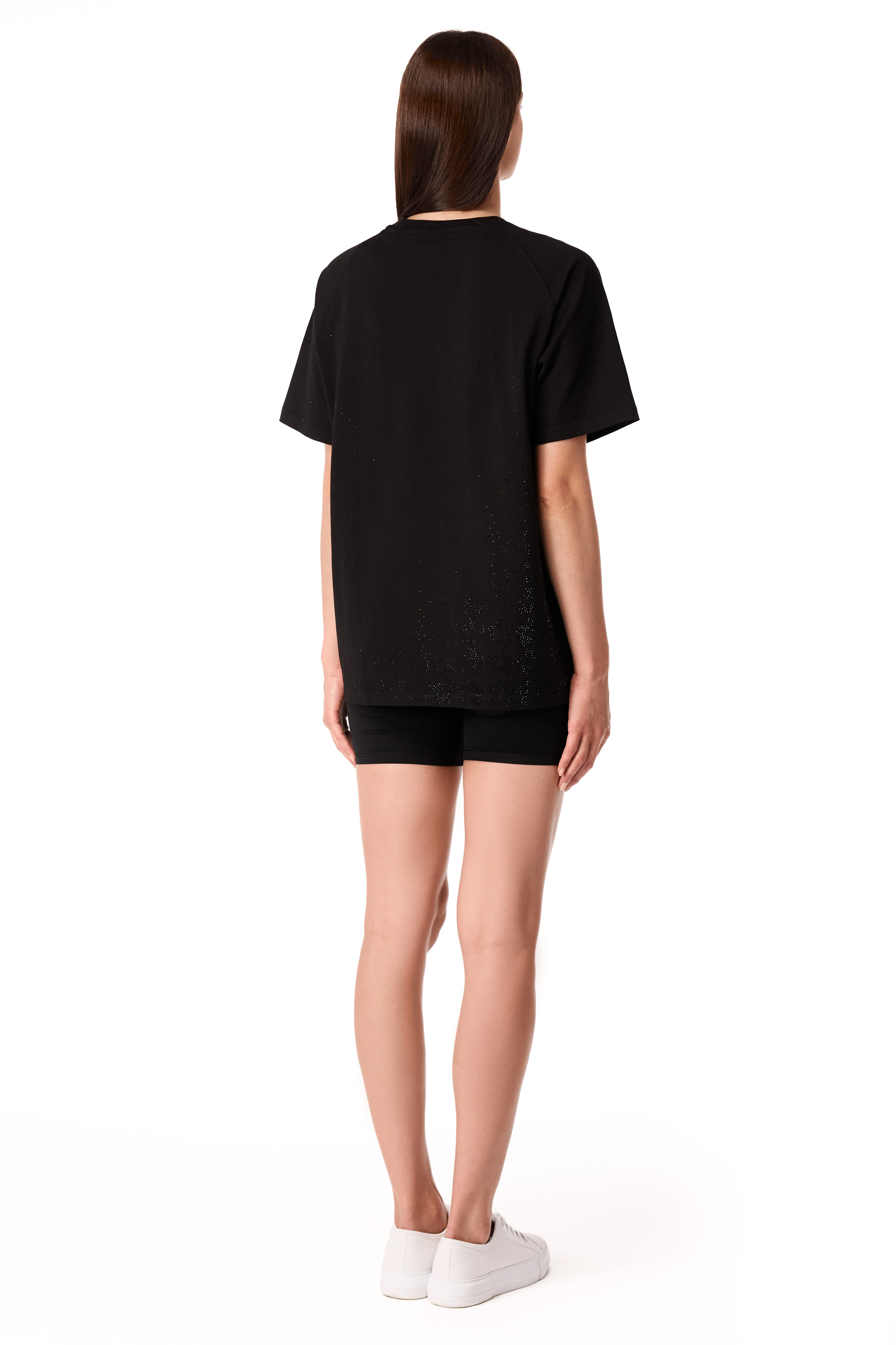 T-Shirt Twinkle Black with Black gems
