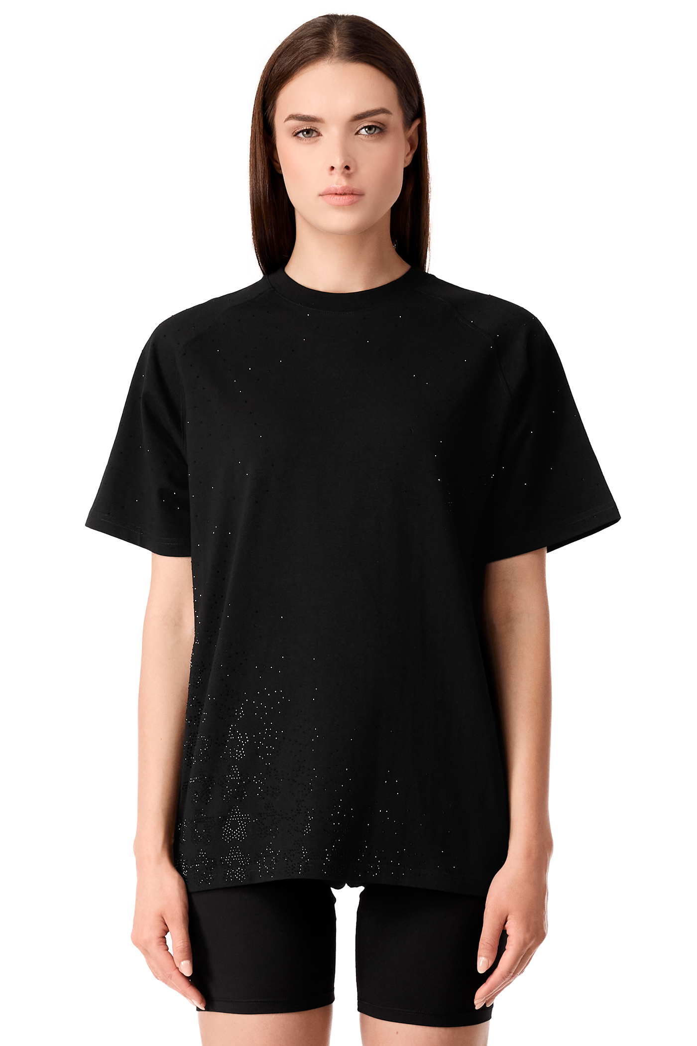 T-Shirt Lumina Black with Black gems